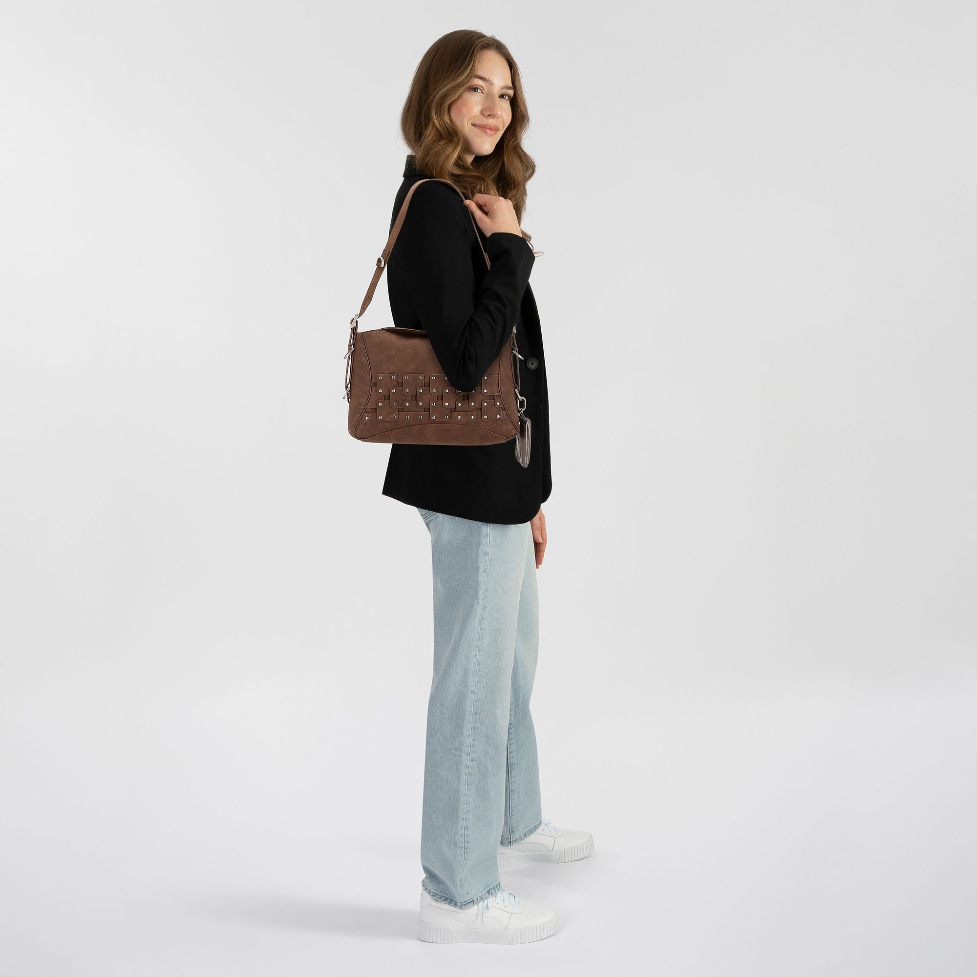 Desigual Schultertasche New Patch, Polyurethan