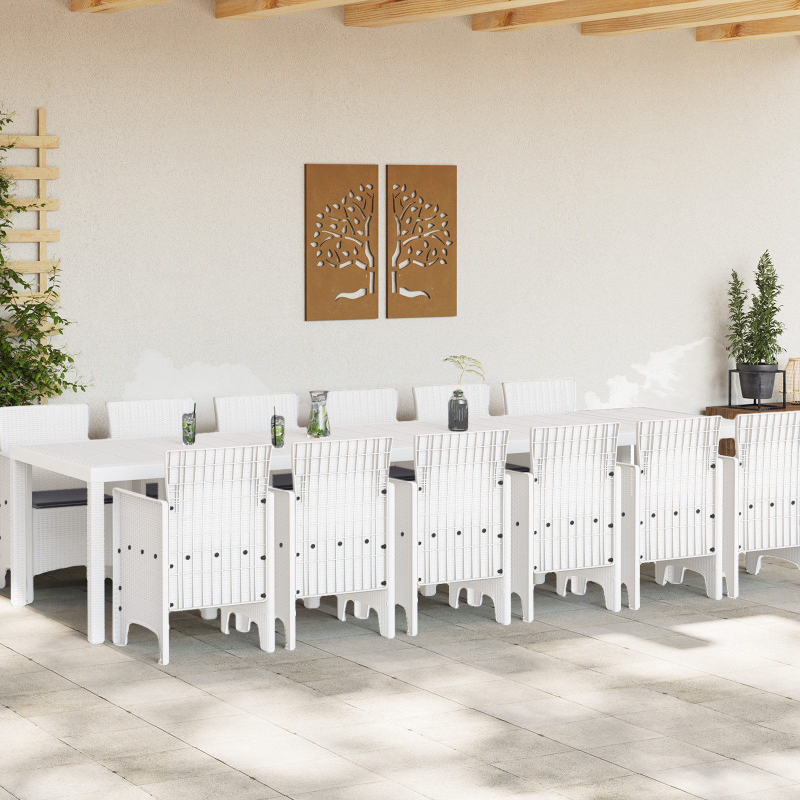 vidaXL Gartentisch 13-teilige Garten Essgruppe mit günstig online kaufen