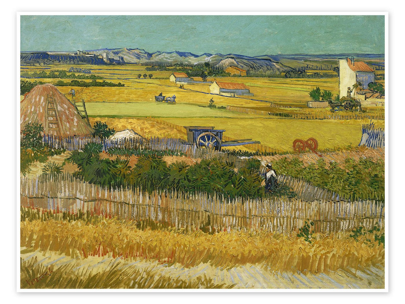 Posterlounge Wandbild Die Ernte, 1888, Vincent van Gogh, erhältlich als Poster, Leinwandbild, Wandsticker oder Acrylglasbild