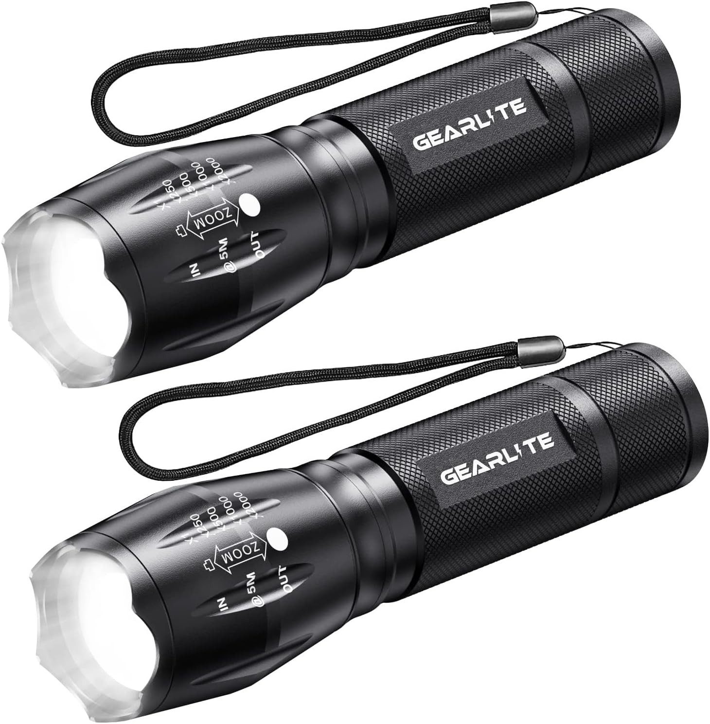 LED Taschenlampe Taschenlampe mit 2000 Lumen, UV violettes und weißes Licht