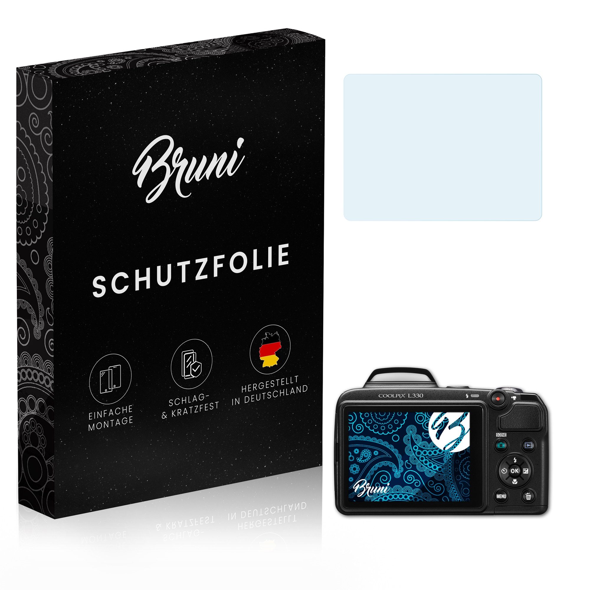 Schutzfolie Glasklare Displayschutzfolie für Coolpix L330