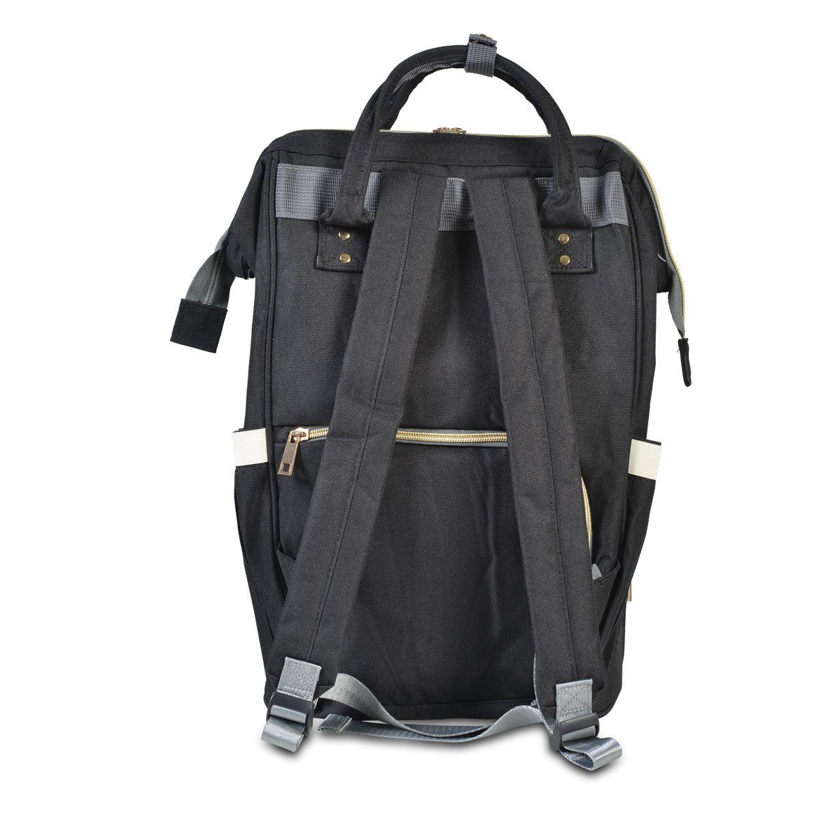 Rucksack Kinderwagentasche, Cangaroo Tragegriffe schwarz Seitenfächer Rucksack Amelia (1-tlg), Hauptfach, Wickeltasche