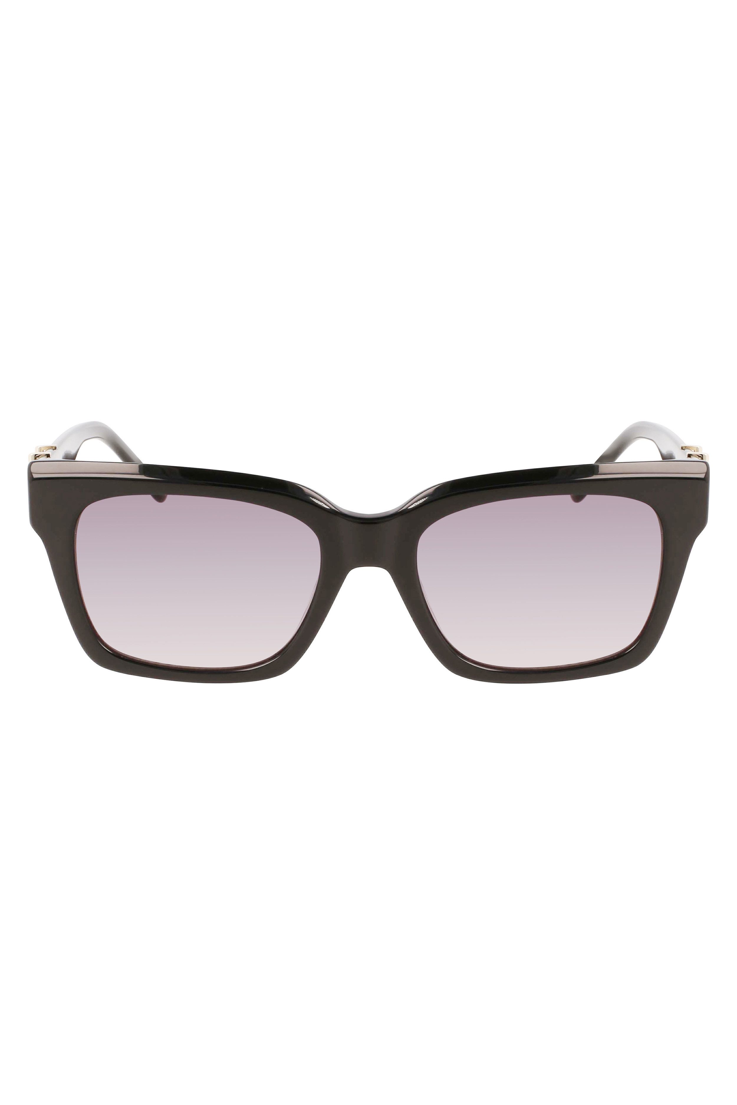 Liu Jo Sonnenbrille Damen Sonnenbrille Schwarz: Rechteckiges Design & Rauchglas