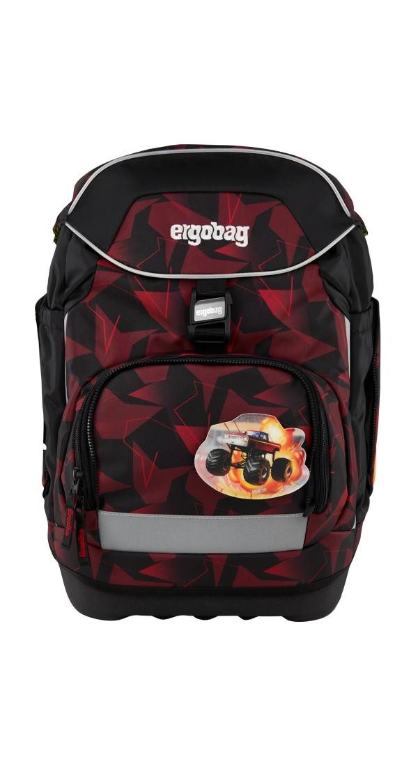 ergobag Schulranzen pack Set (6-tlg., 6-teiliges Set), größenverstellbares Rückensystem
