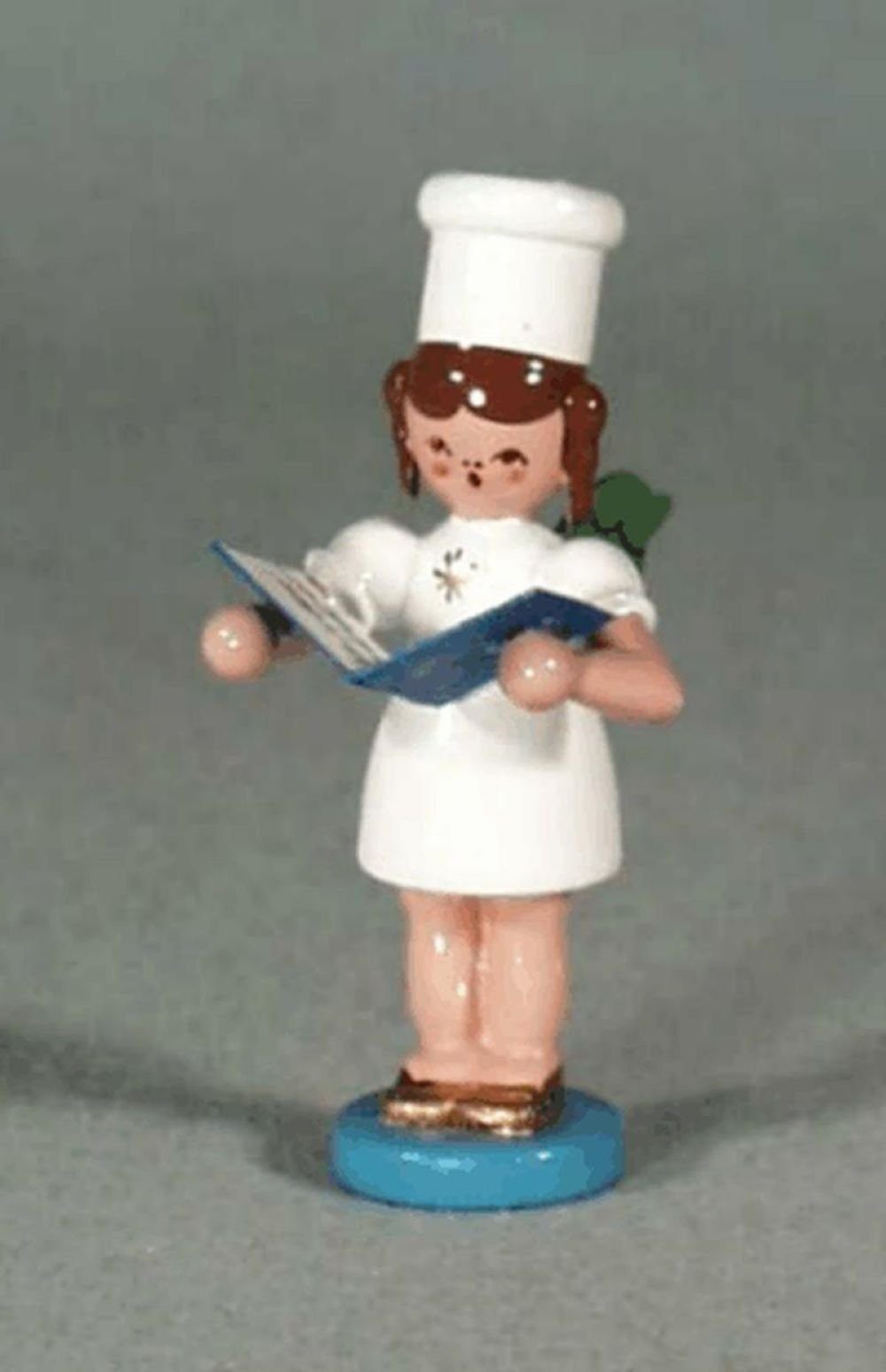 Richard Glaesser Sammelfigur Bäckerengel, Höhe 7cm, Handwerkskunst original Erzgebirge