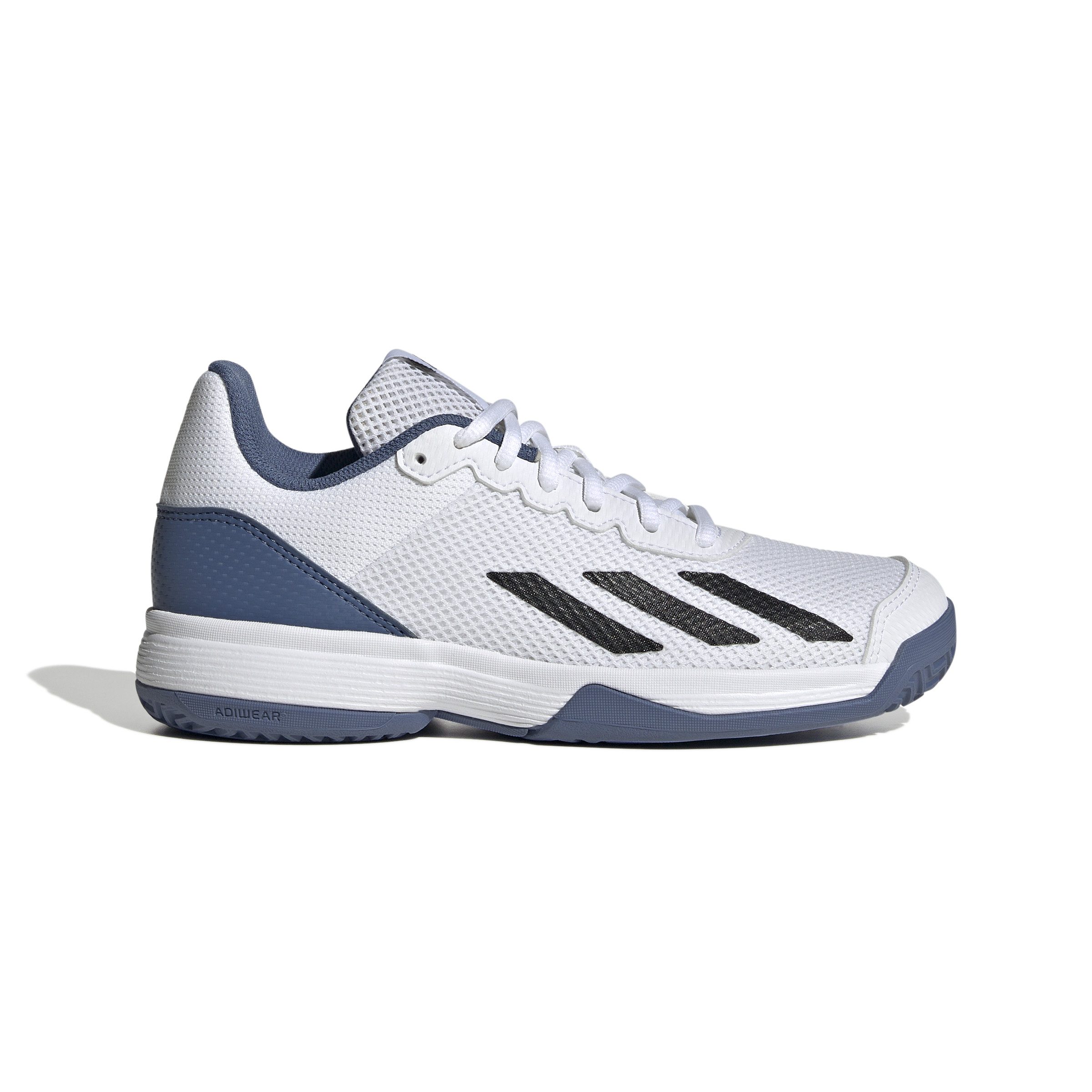 adidas Performance Courtflash K FTWWHT/CBLACK/CREBLU Tennisschuh günstig online kaufen