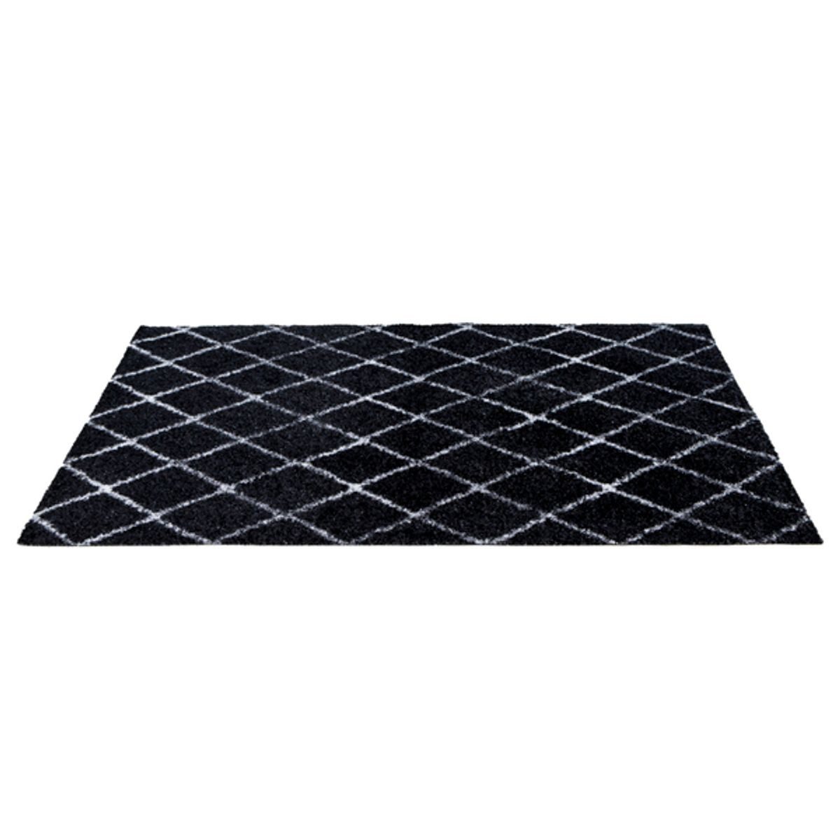 Xanie Läufer Aqua Teppichmatte Wohnteppich Fußmatte Wohnzimmerteppich, rechteckig, Höhe: 7 mm, absorbiert Flüssigkeit, waschbar, 150 x 67 cm, linea weiß