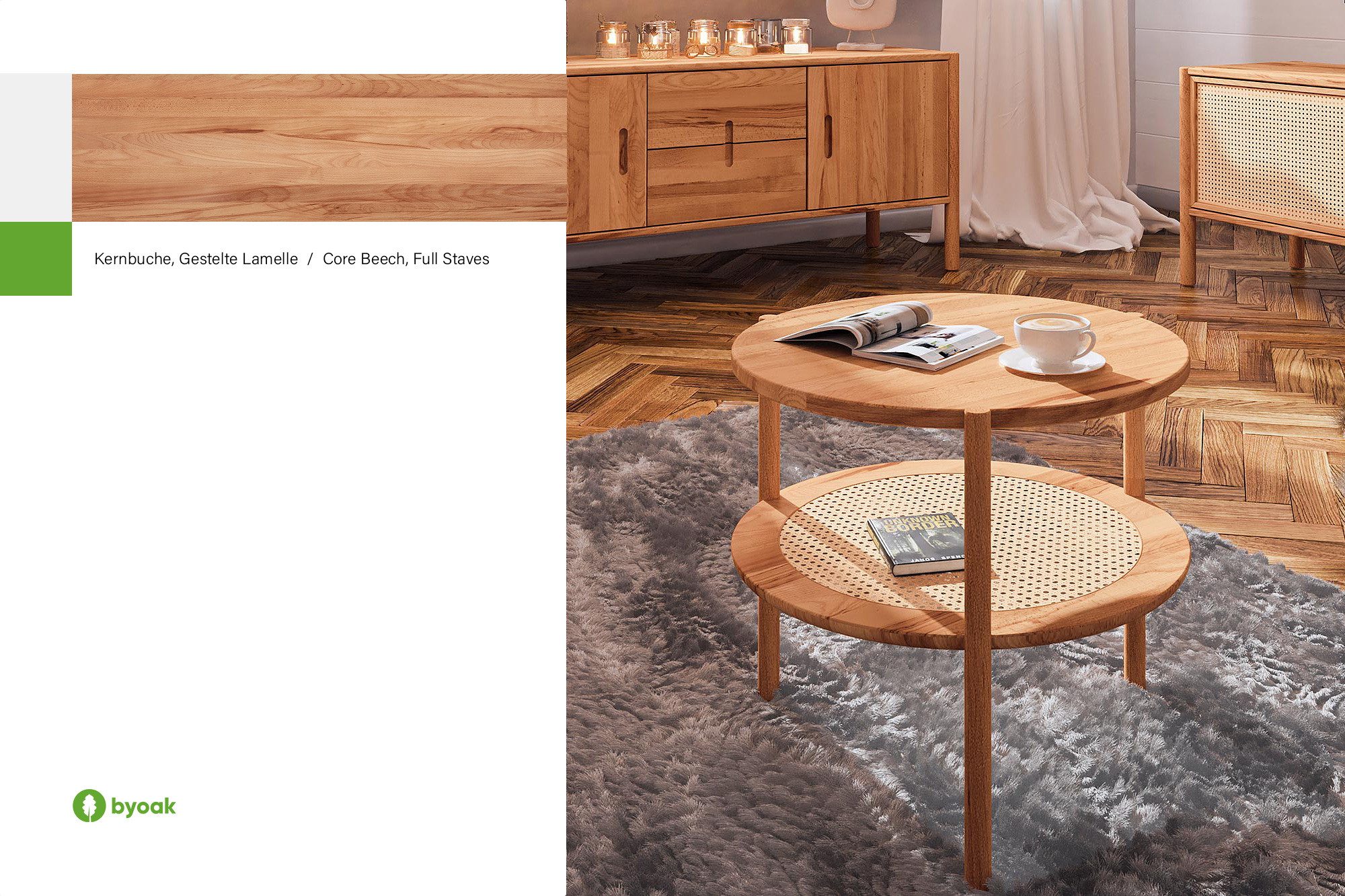 byoak Couchtisch POLA aus Massivholz, Naturgeölt günstig online kaufen