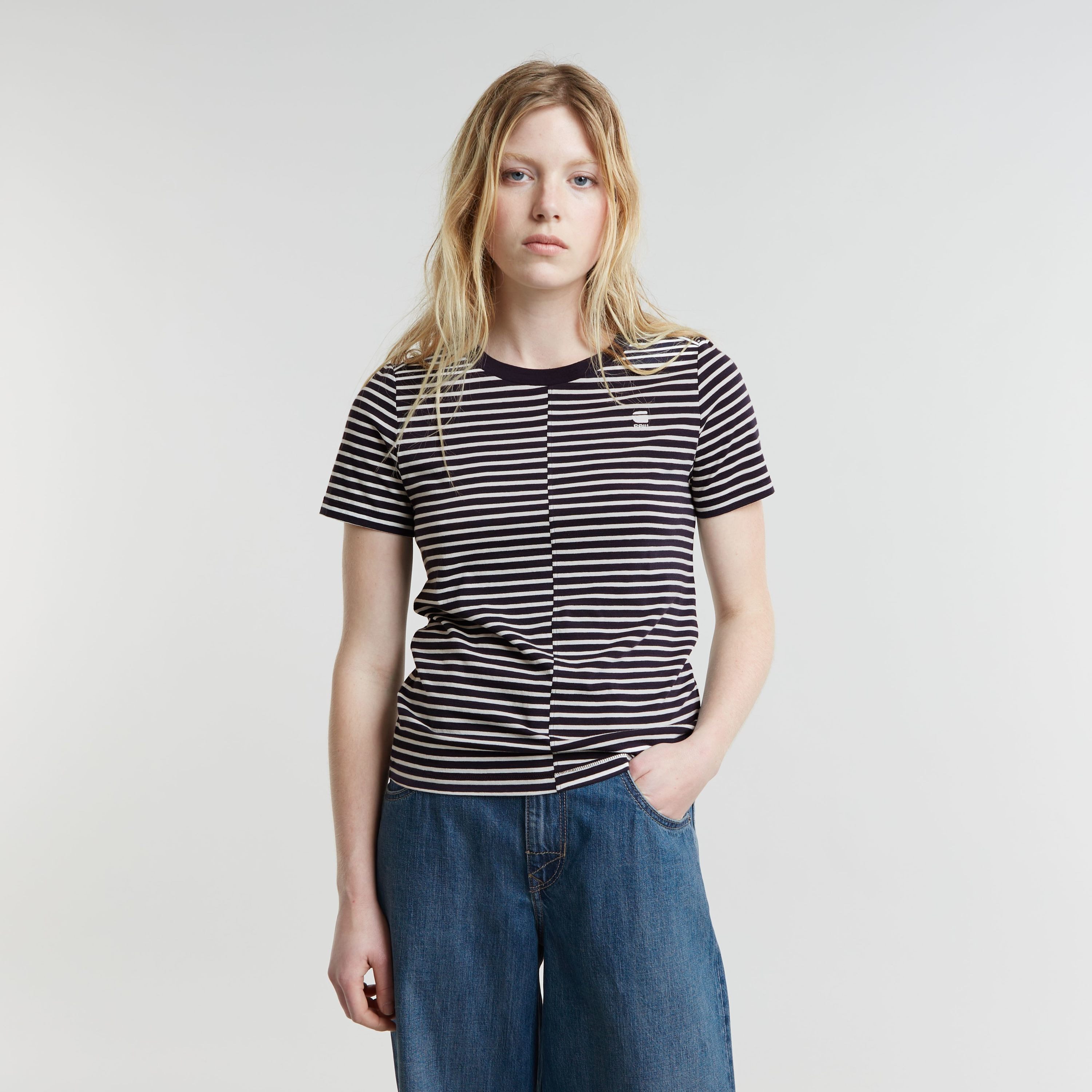 G-STAR T-Shirt Front seam stripe r günstig online kaufen