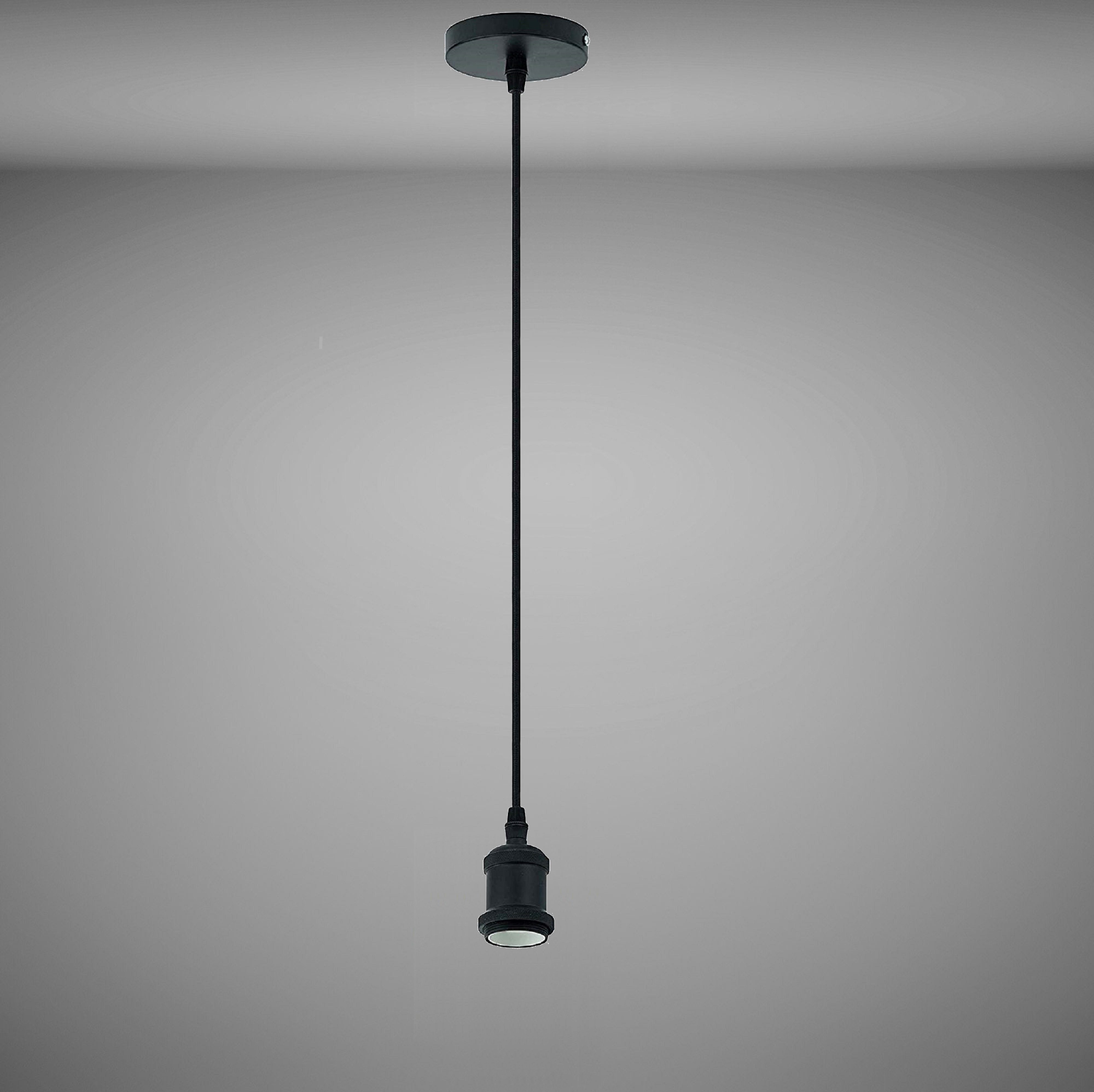 TRANGO Pendelleuchte, 9000B moderne E27 Lampenaufhängung *JACOB* Hängeleuch günstig online kaufen