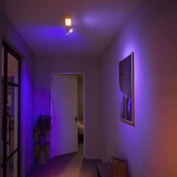 Philips Hue LED Deckenleuchte Bluetooth White & Color Ambiance Spot Centris in, Smart Home Dimmfunktion, Leuchtmittel enthalten: Ja, fest verbaut, LED, warmweiss, Deckenlampe, Deckenbeleuchtung, Deckenlicht