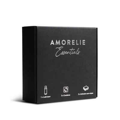 AMORELIE Gleitgel Essentials Set, Geschenk-Set, 1-tlg., für Paare, 7-teilig