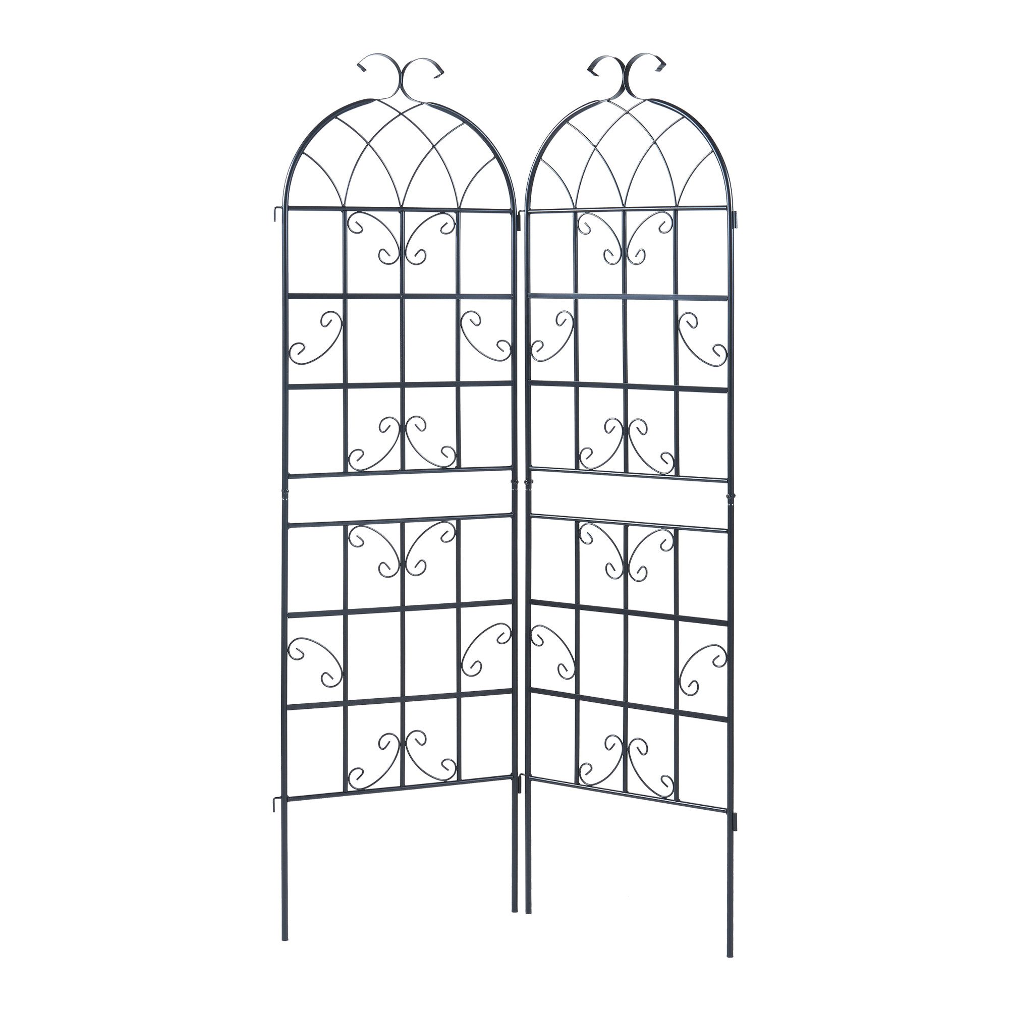 casa.pro Rankgitter, 2 St., 2er Set, »Barrea« 2er Set Metall 180 x 50 cm Sc günstig online kaufen