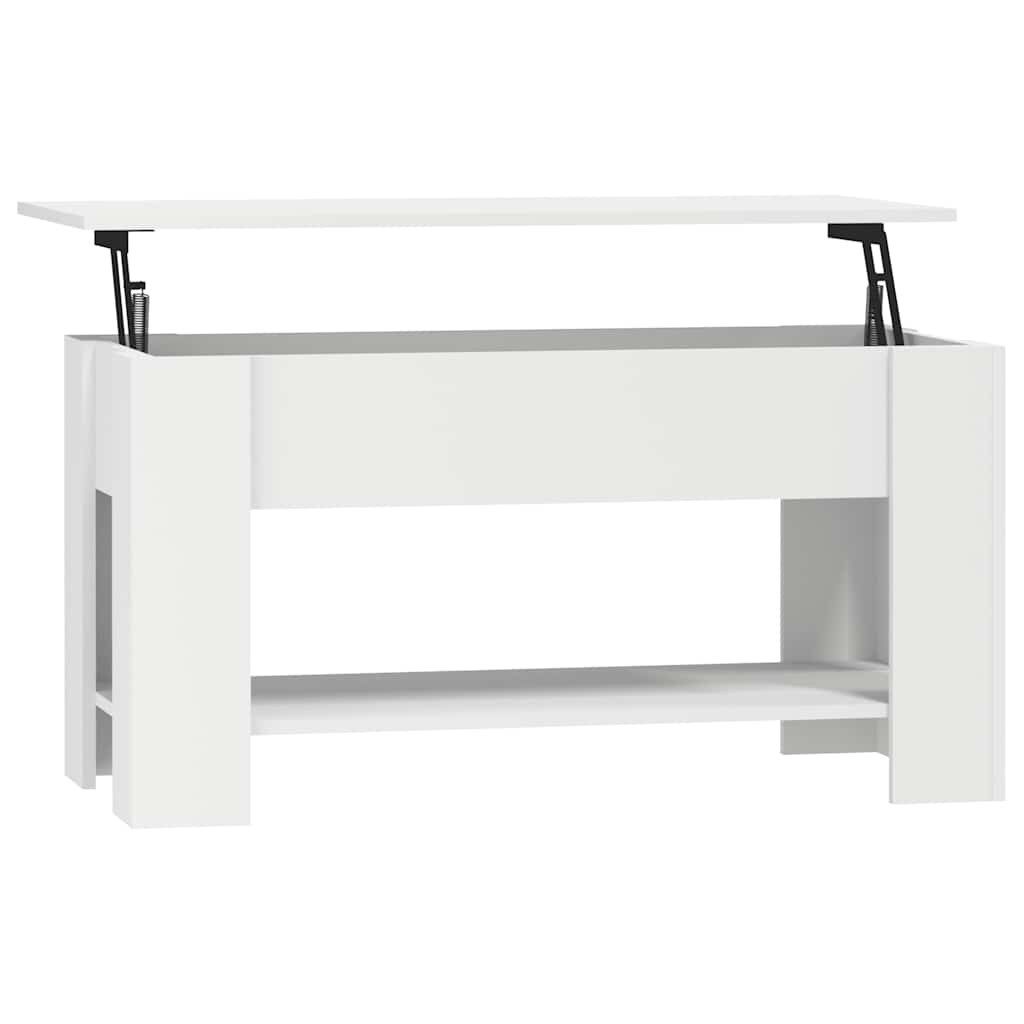 vidaXL Couchtisch Couchtisch Weiß 101x49x52 cm Holzwerkstoff (1-St)
