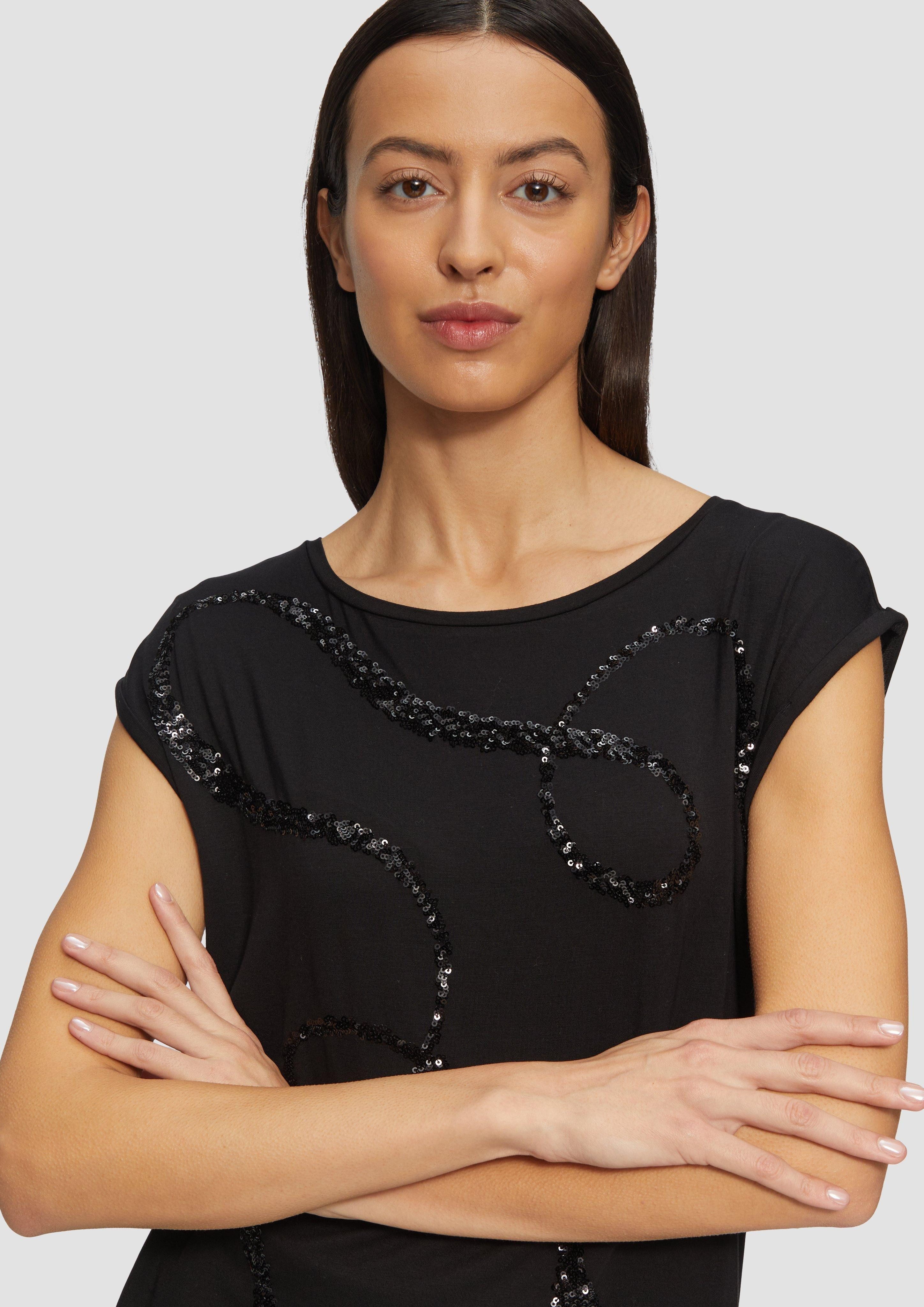 s.Oliver BLACK LABEL Kurzarmshirt Shirt aus günstig online kaufen