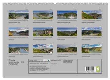 CALVENDO Wandkalender Oberes Mittelrheintal - XXL Panoramen (Premium, hochwertiger DIN A2 Wandkalender 2023, Kunstdruck in Hochglanz)