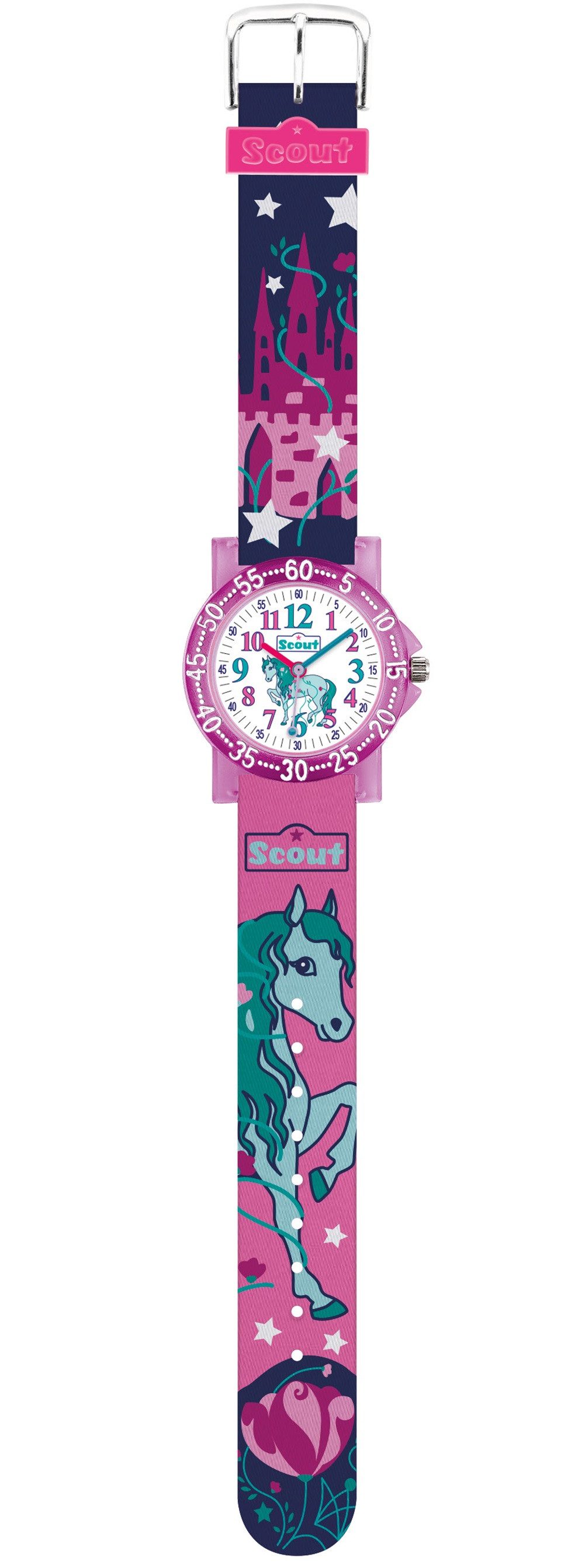 Scout Quarzuhr Kinderuhren Mädchen Pferde und Einhorn Motive Kinderuhr