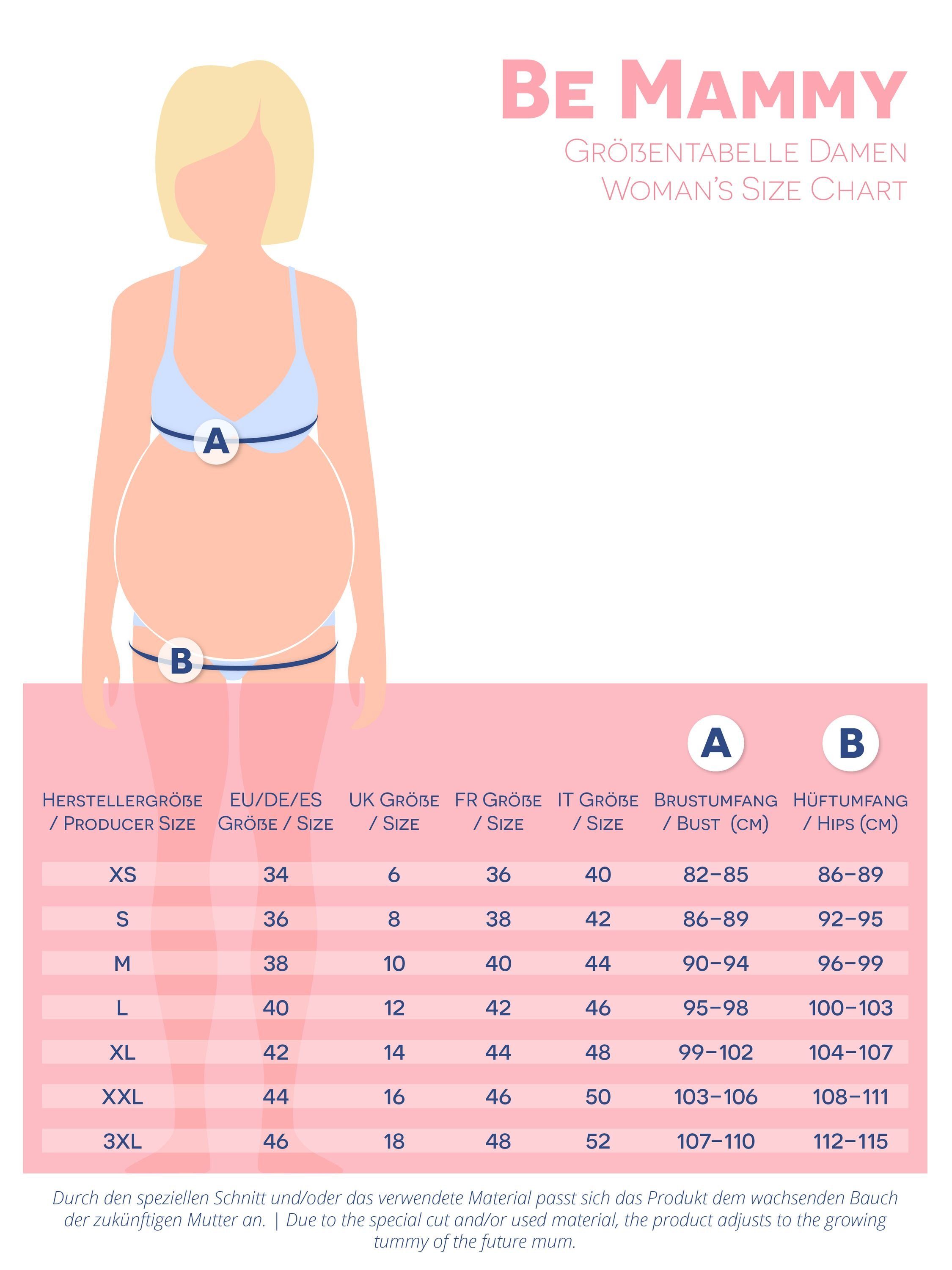 aus elastischer (1-tlg) Umstandsleggings Schwarz Bund Lange Damen Mammy BE20-283 Umstandsleggings Be Bio-Baumwolle