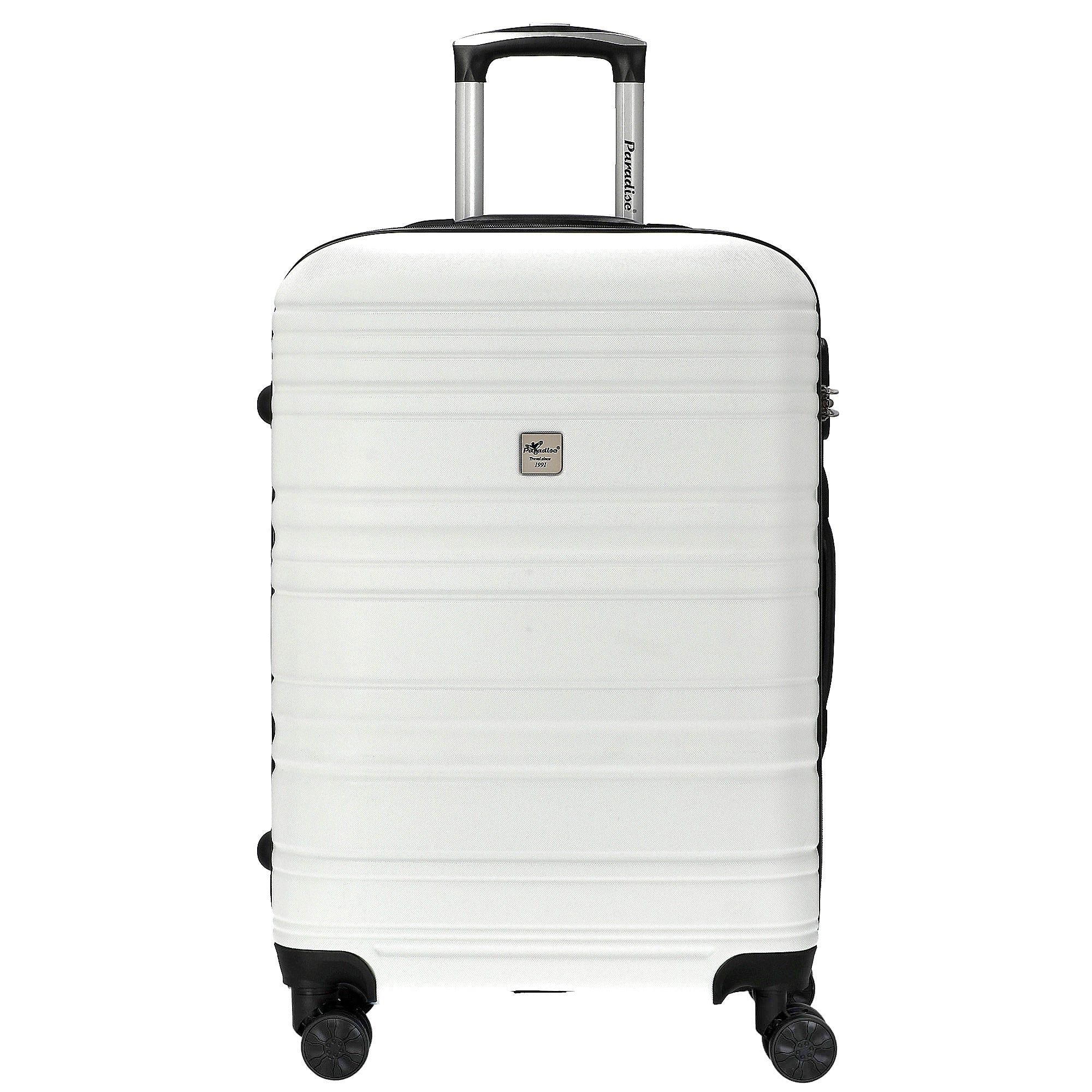 CHECK.IN® Koffer Santiago 2.0 - 4-Rollen-Trolley 66 cm (weiß), 4 Rollen Rollen