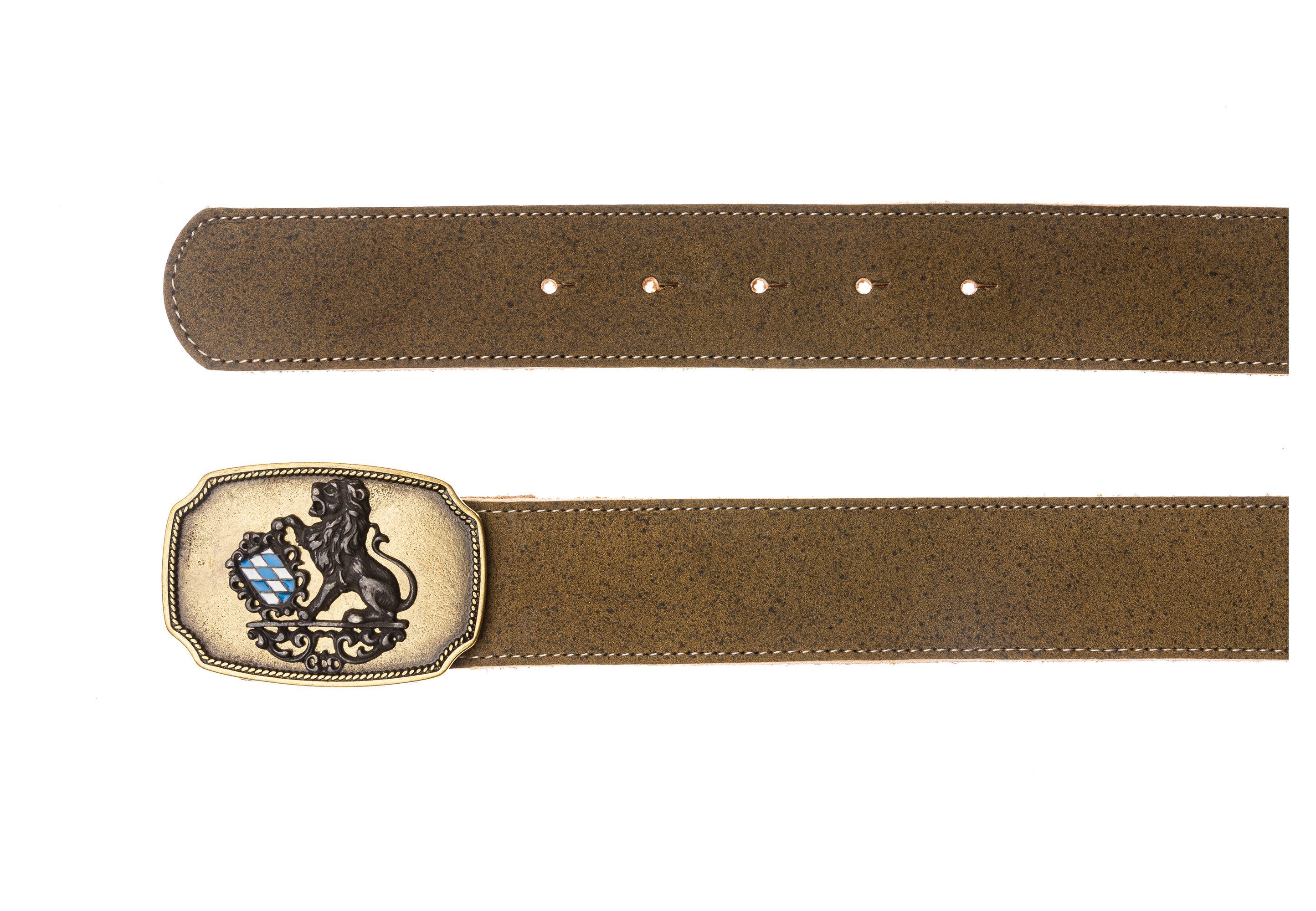 Der Trachtler Ledergürtel Trachtengürtel mit Schließe mit Bayernwappen und günstig online kaufen