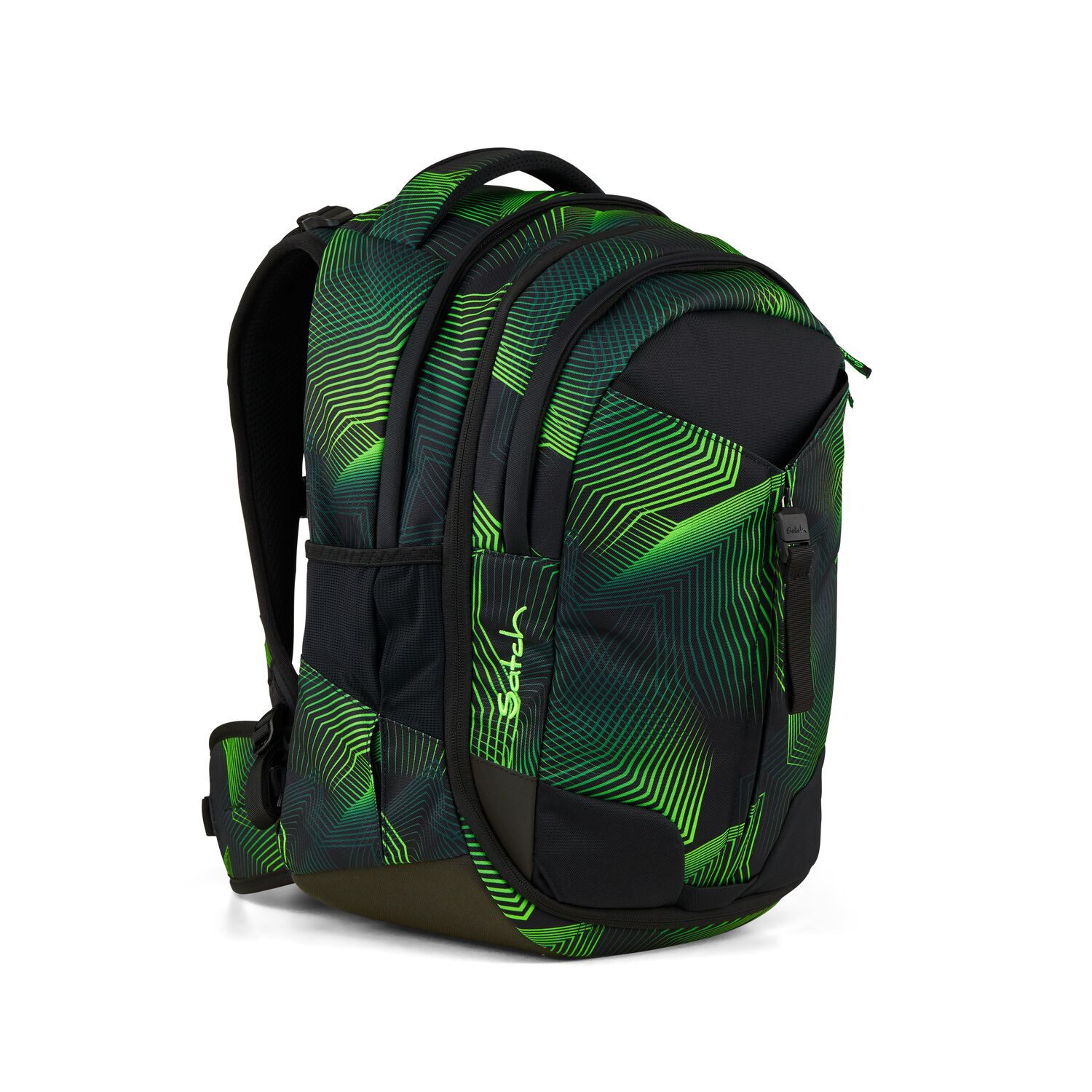 Satch Schulranzen Schulrucksack-Set MATCH Seismic Green günstig online kaufen