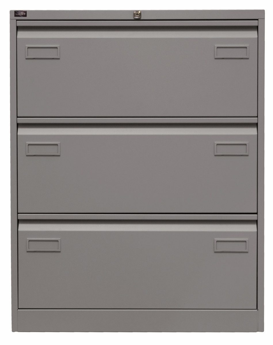 Bisley Hängeregisterschrank Hängeregistraturschrank Light in Silber - Maße: H 102 x B 80 x T 62 cm