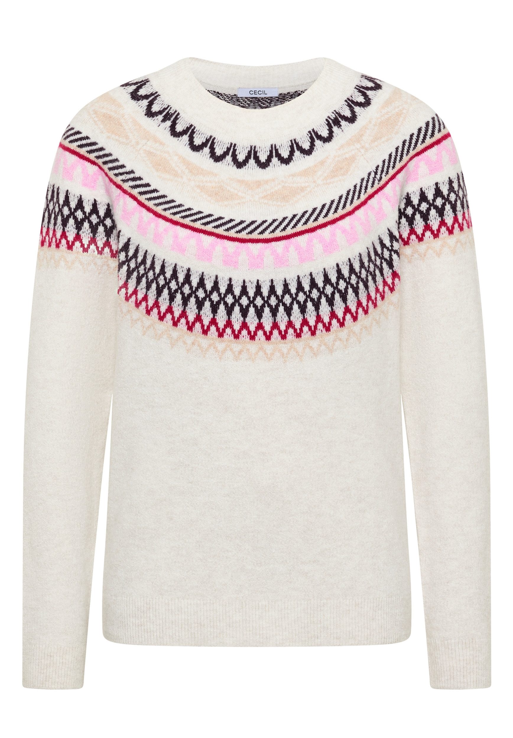 CECIL Strickpullover Cosy norwegian jacquard günstig online kaufen