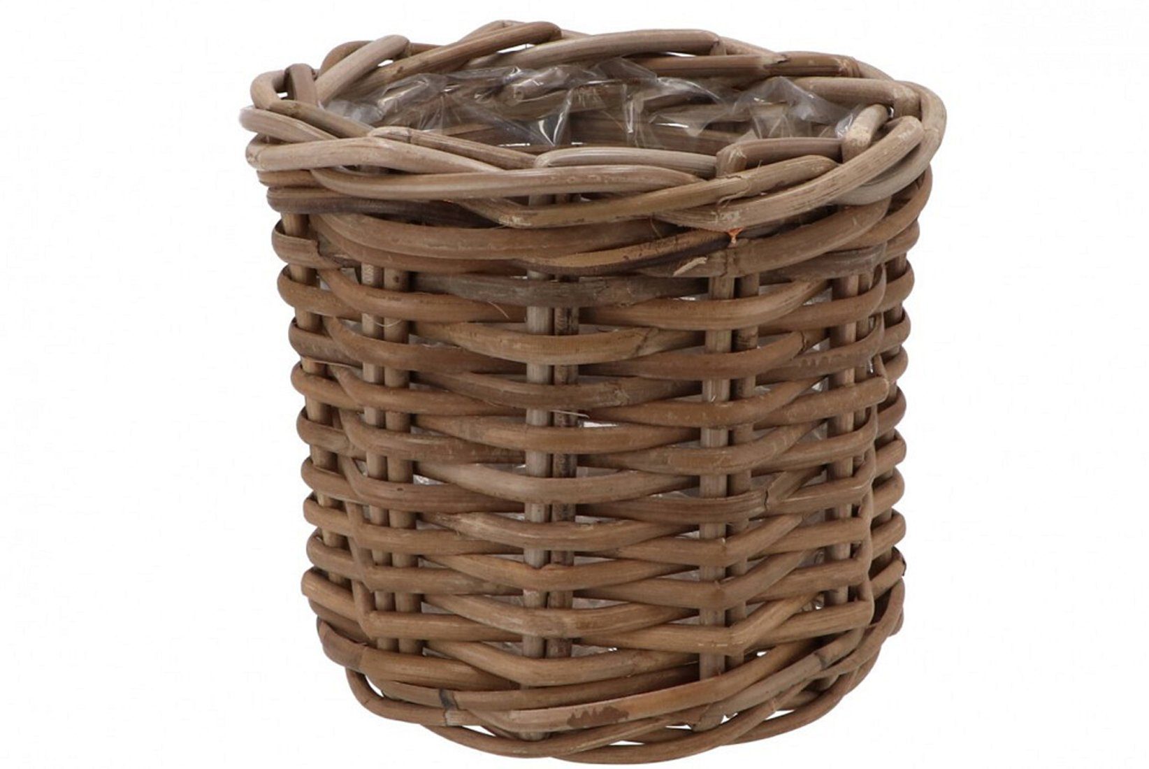 Annimuck Pflanzschale Pflanzkorb Rattan mit Einsatz natur Übertopf Ivy 23x20 cm (1 St)