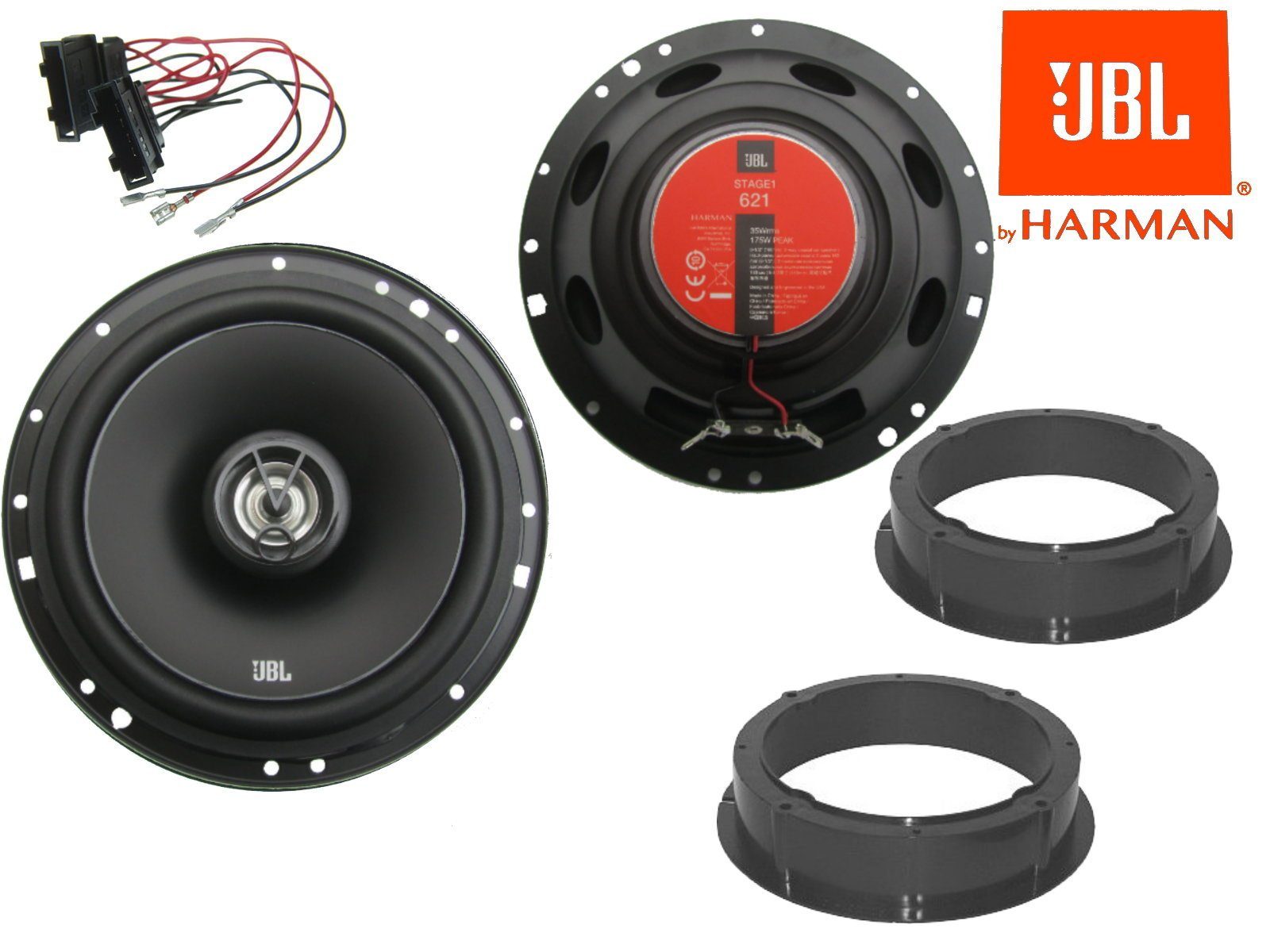 DSX JBL Stage1 2Wege Lautsprecher passend für Skoda Fa Auto-Lautsprecher (35 W)