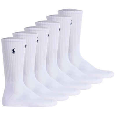 Polo Ralph Lauren Короткие носки Herren Tennissocken, 6er Pack - CREW-6-PACK, Logo