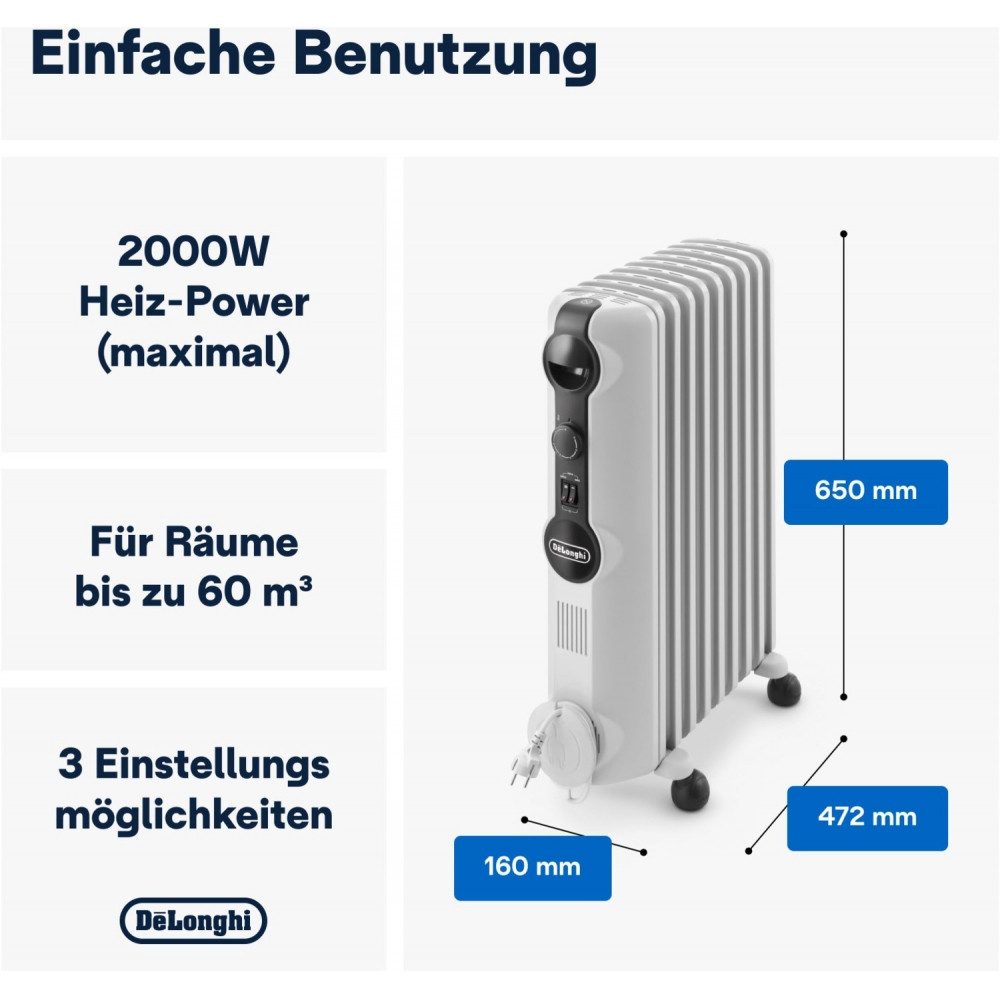 De'Longhi Heizkörper TRRS 0920 Heizgerät günstig online kaufen