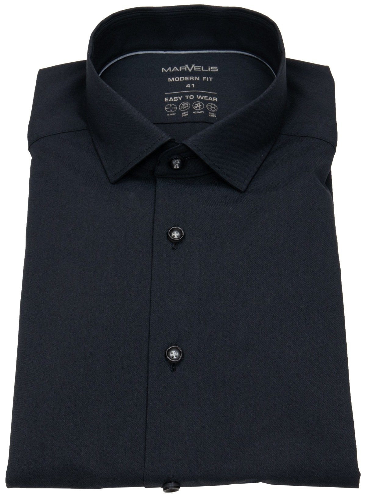 MARVELIS Businesshemd Modern Fit leicht tailliert günstig online kaufen