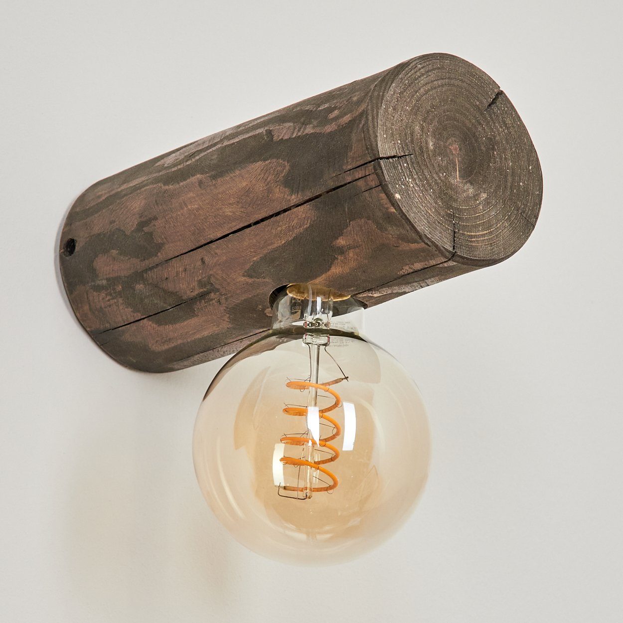Moderne Holz Style in Skandinavischen Natur, aus 1xE27, Wandlampe Wandleuchte Leselampe Leuchtmittel, hofstein »Pontinvrea« im ohne