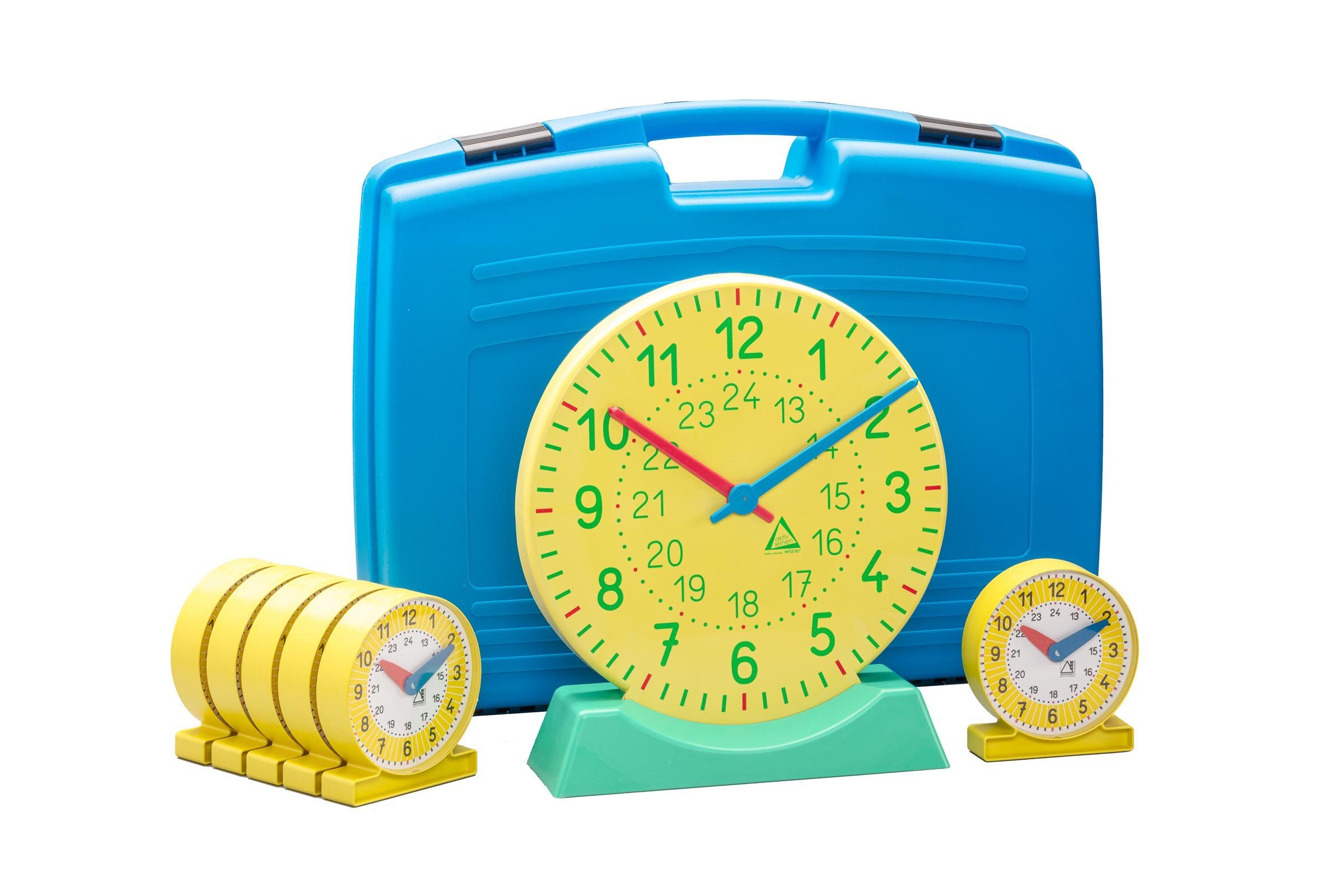 Wissner® aktiv lernen Lernspielzeug Uhren Klassensatz (25 Teile), Spieluhr Uhrzeit lernen RE-Plastic® (25-St), RE-Plastic®