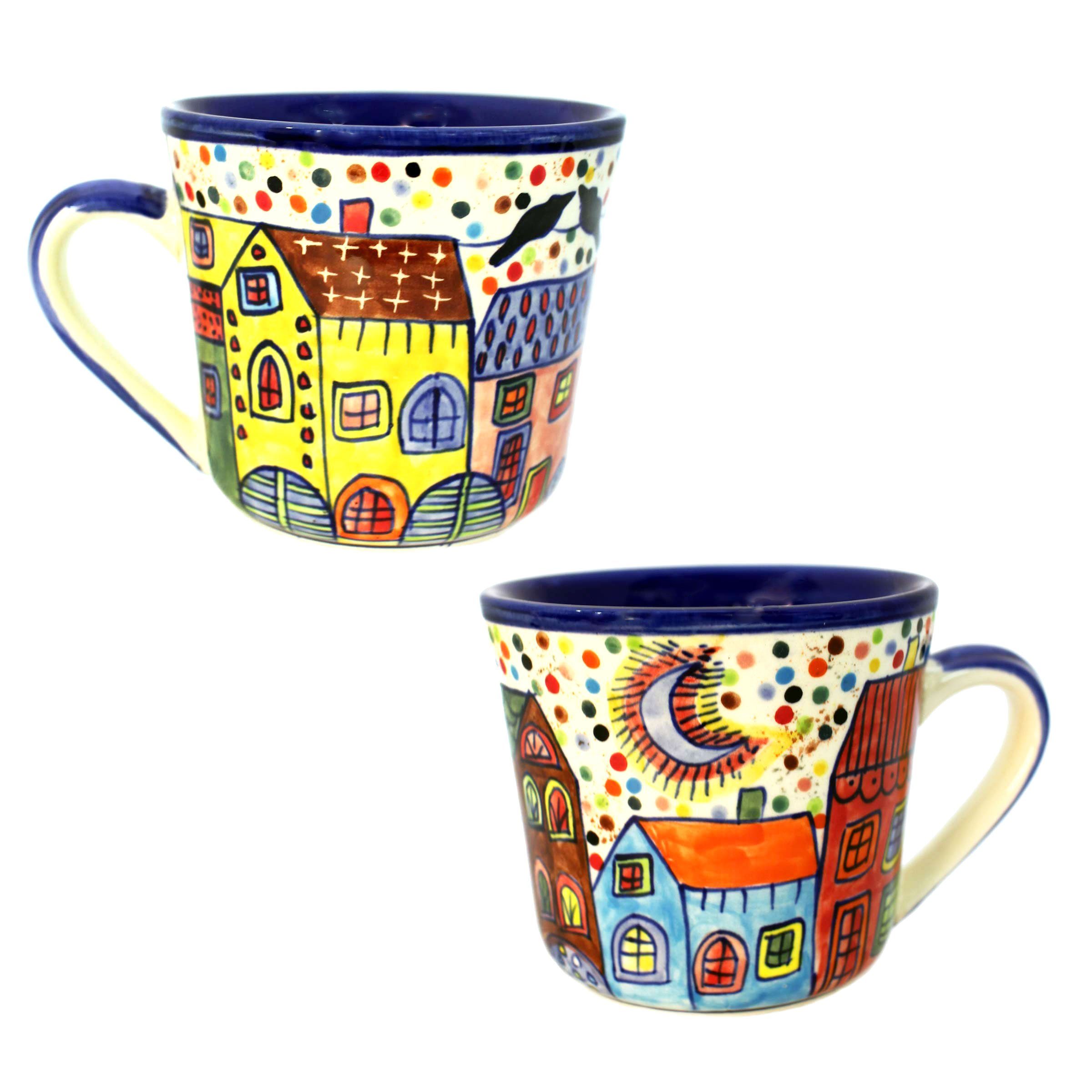 Gall&Zick Tasse Kaffeetasse aus Keramik handbemalt GZ-3658 set/2