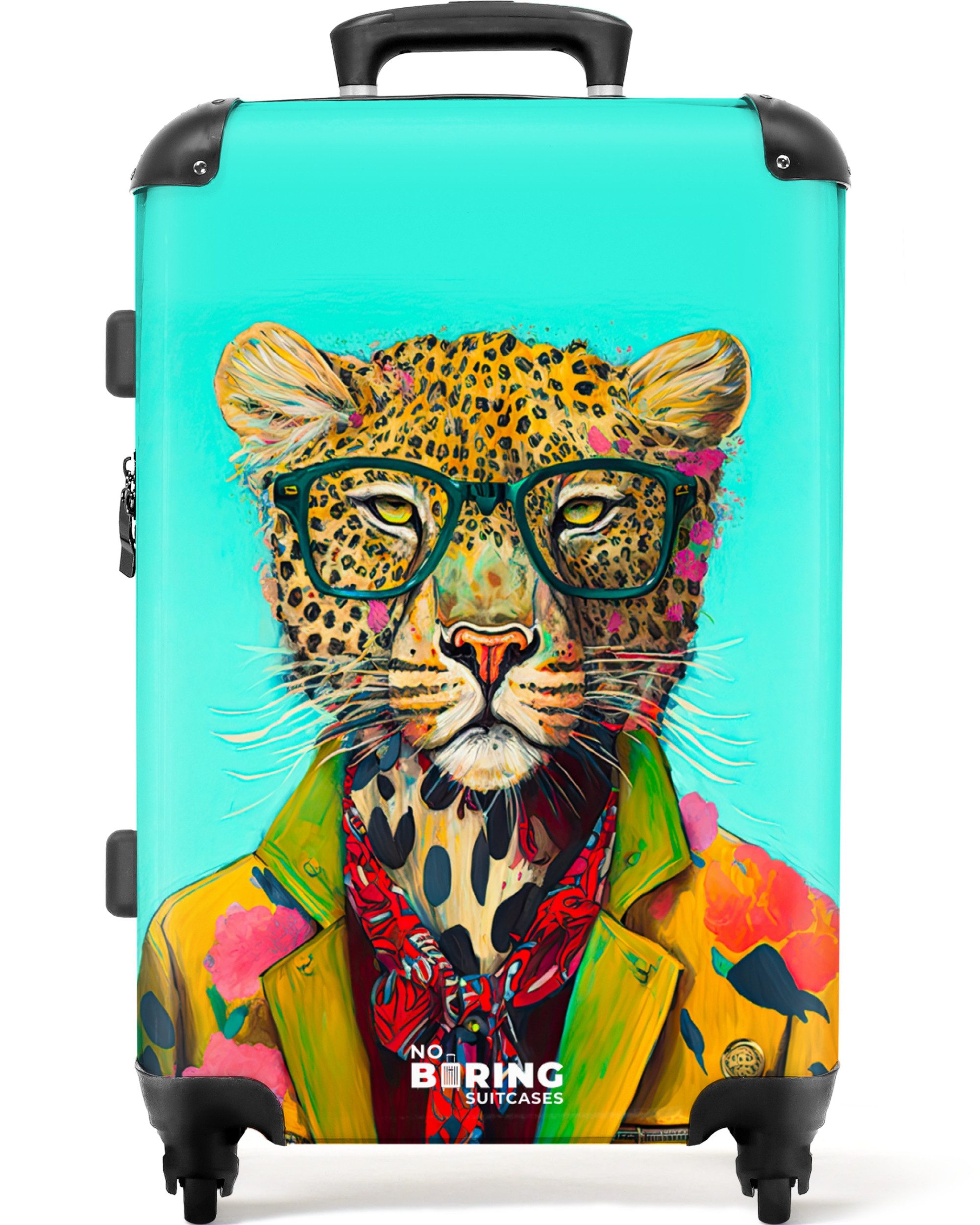 NoBoringSuitcases.com© Hartschalen-Trolley Tier - Brille - günstig online kaufen