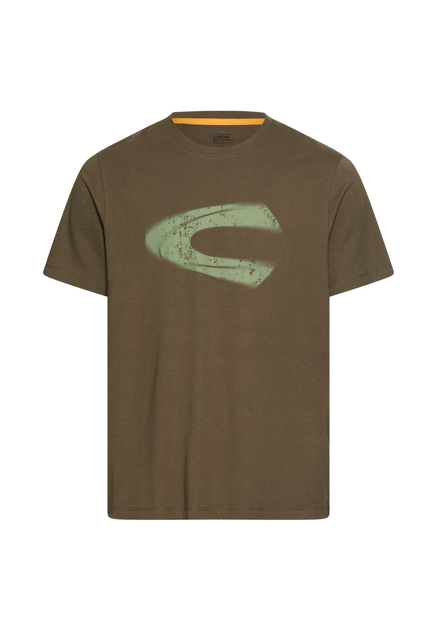 camel active Kurzarmshirt Sommershirt mit Logoprint
