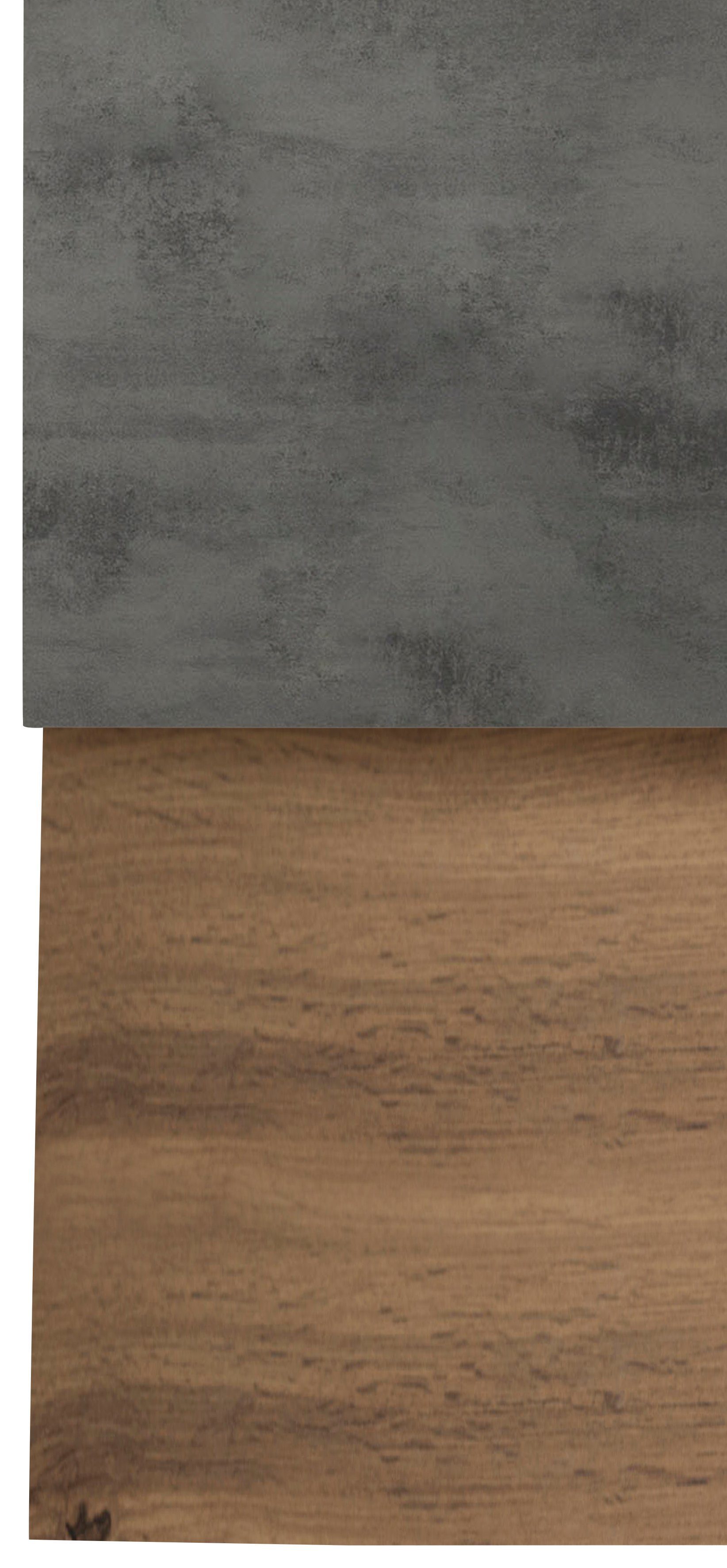 MÖBEL Spülenschrank breit, HELD cm 110 beton Oxid/wotaneichefarben inkl. | Tür/Sockel Samos wotaneichefarben Geschirrspüler für
