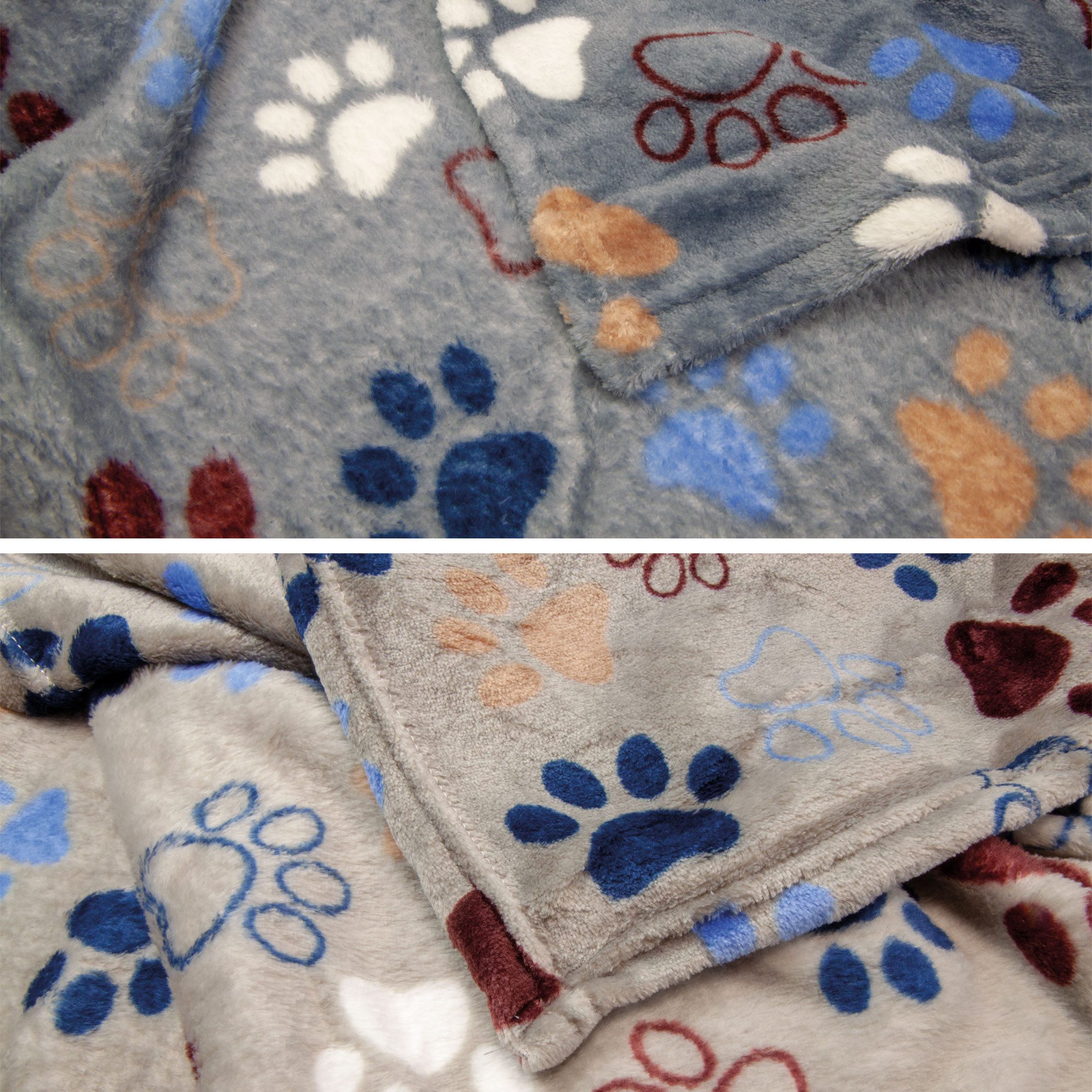 Nobby Tierdecke Hundedecke Lissi mit Pfotenmotiv, Polyester, als Liegedecke günstig online kaufen