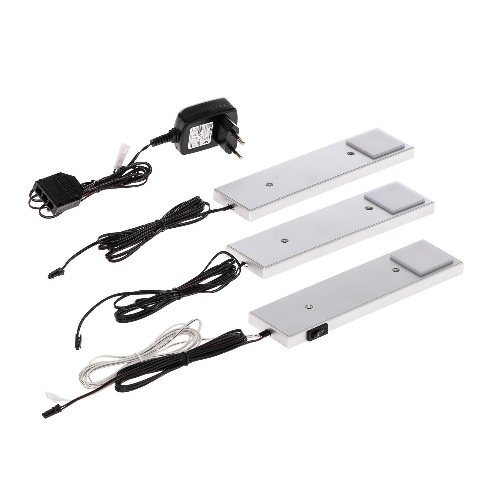 Lindby Unterschrankleuchte Amaryll, 3 x 2,2 W LED, warmweiß