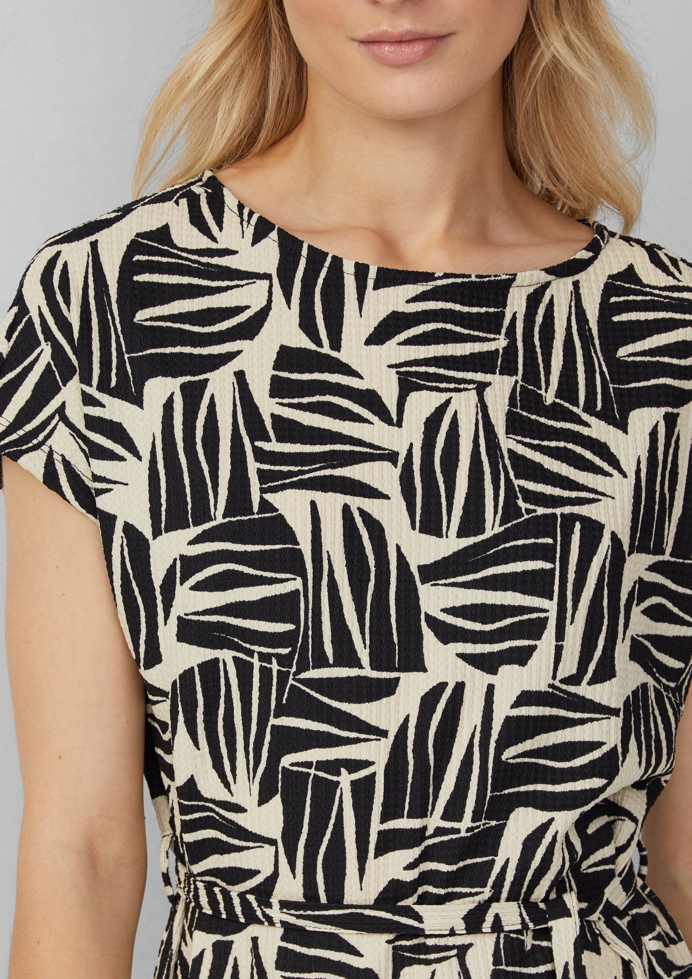 s.Oliver Minikleid Strukturiertes Jerseykleid im Relaxed günstig online kaufen