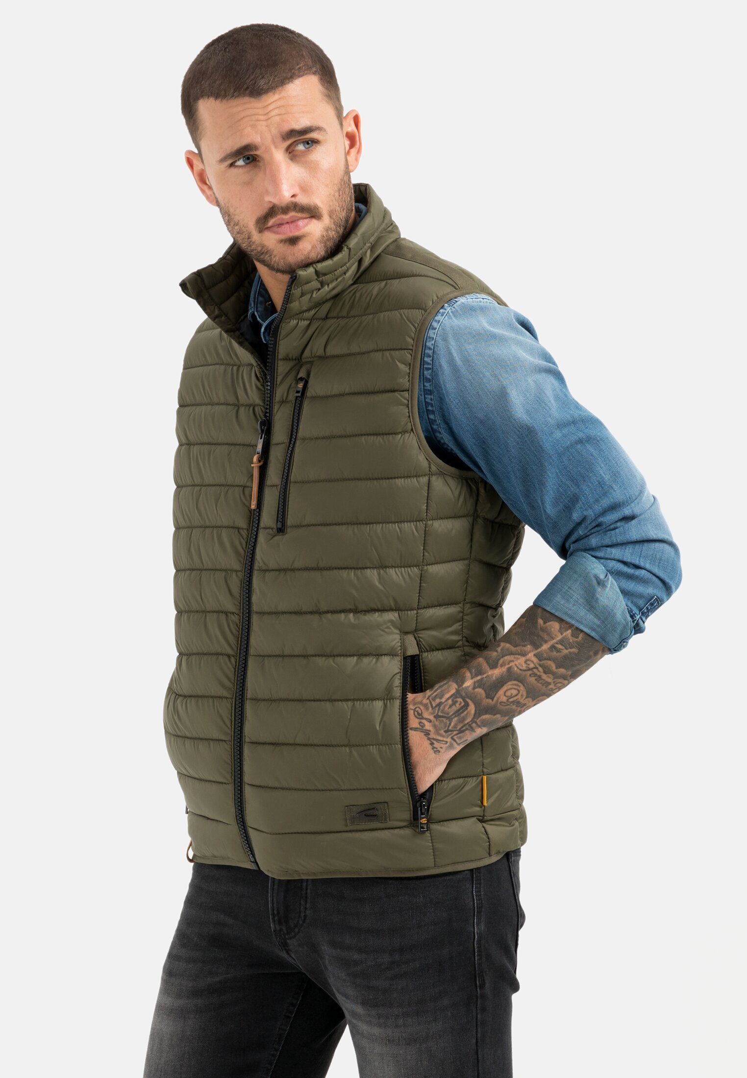 camel active Steppweste mit horizontaler Steppung günstig online kaufen