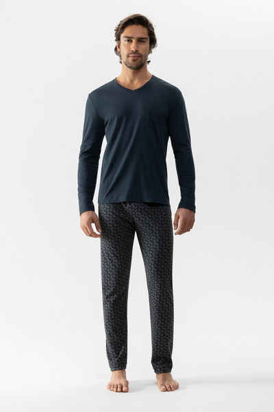 Mey Pyjama Mey Schlafanzug Viborg 34067 indigo (1 Stück, 1 tlg., 1 Stück) weiche Qualität