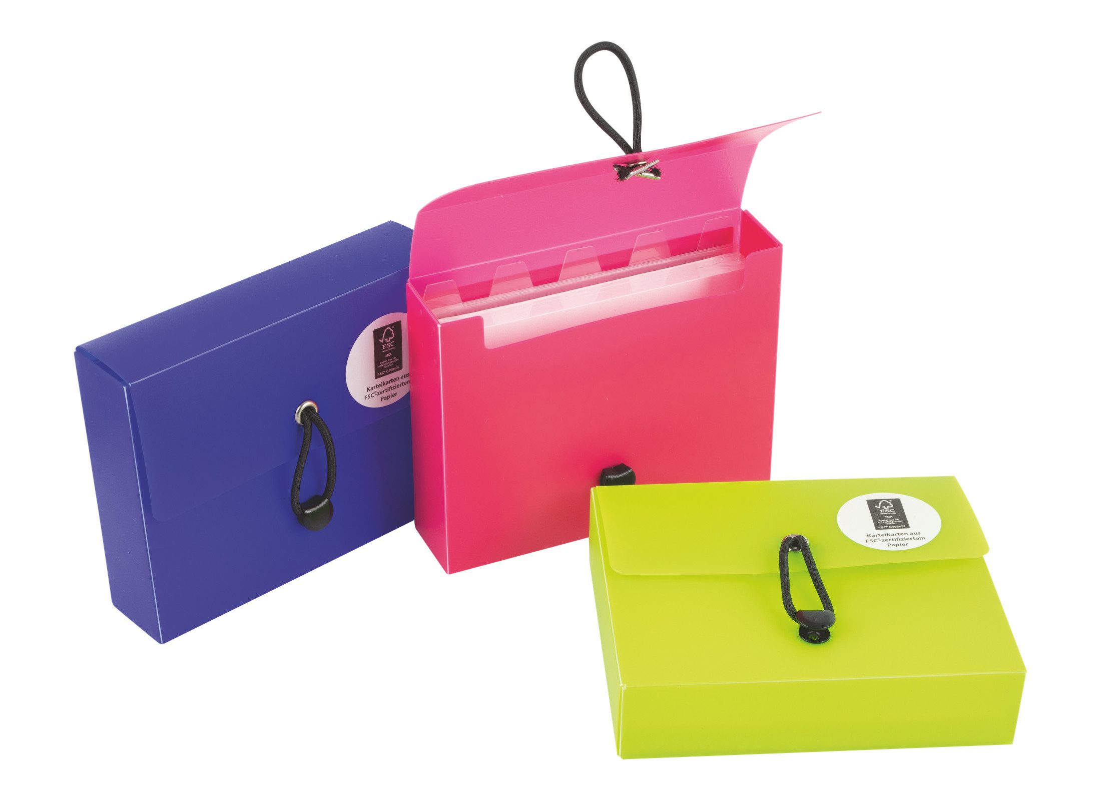 Stylex Schreibwaren Karteikasten 6x Karteikartenbox / DIN A8 / mit 600 Karteikarten und Register