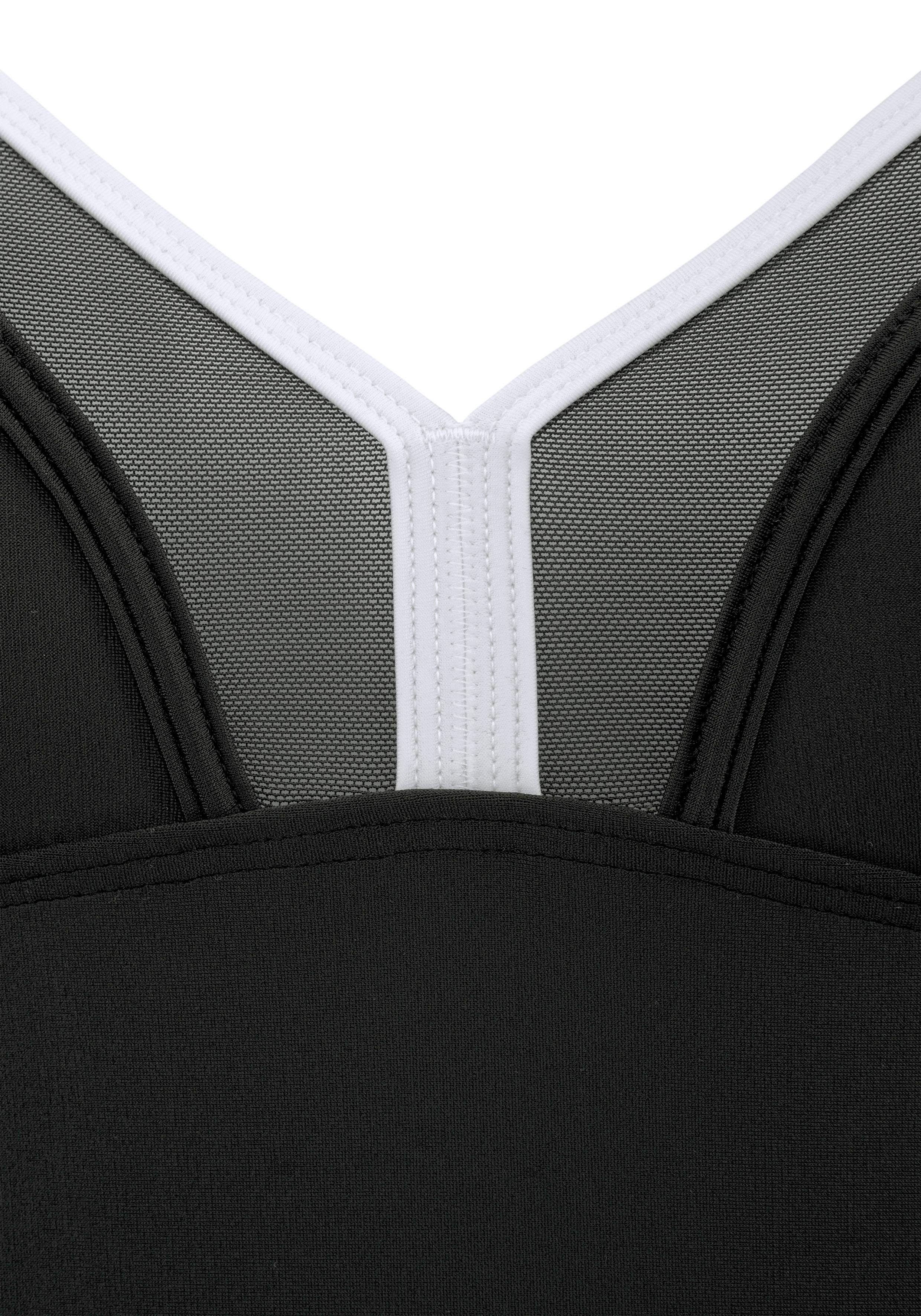 LASCANA Badeanzug mit Mesh-Einsatz und Shaping-Effekt