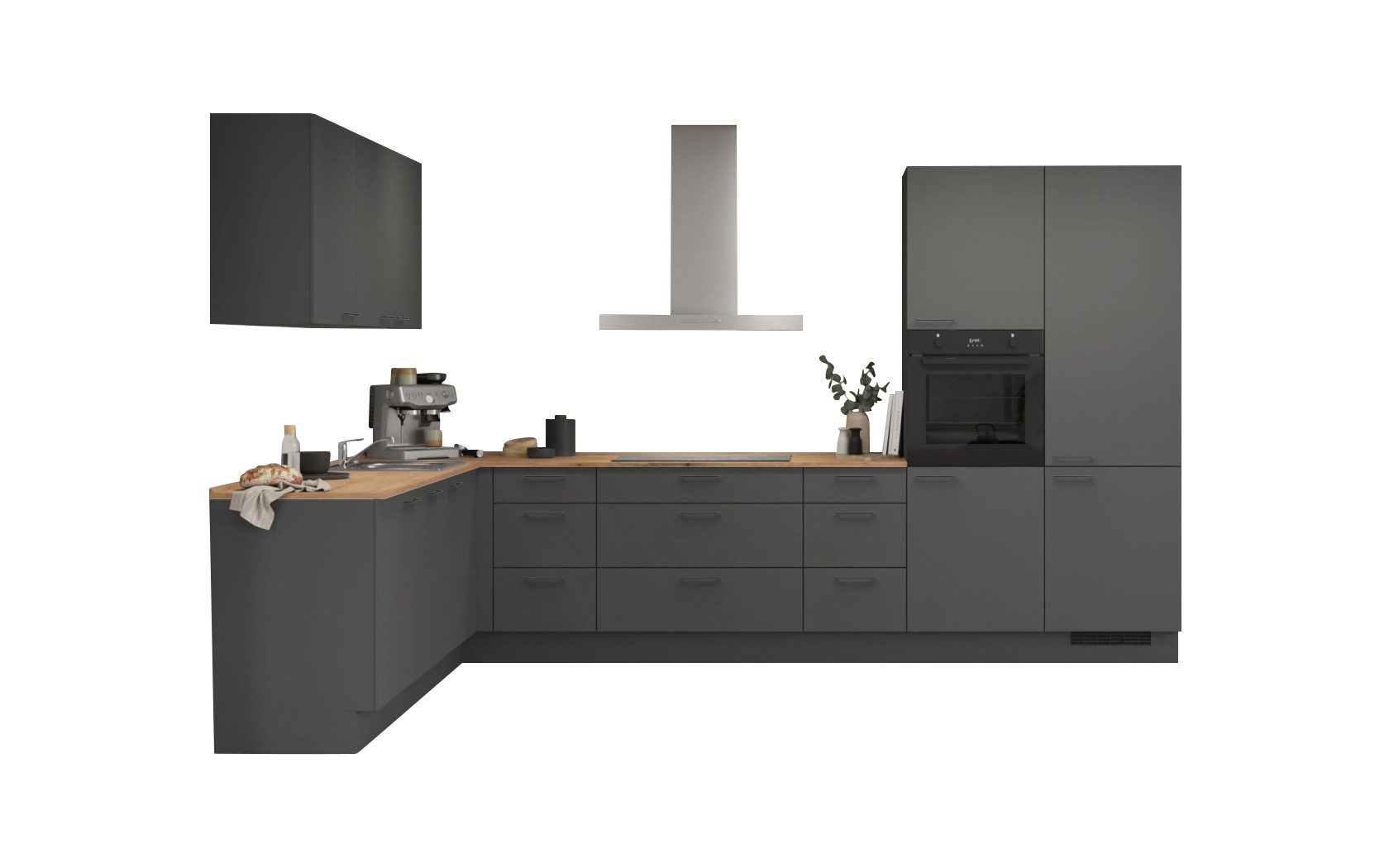 nobilia® Winkelküche Socker, individuell anpassbar, gratis Küchenplanung mit Profis, vormontiert, wahlw. mit E-Geräten, inkl. Lieferung