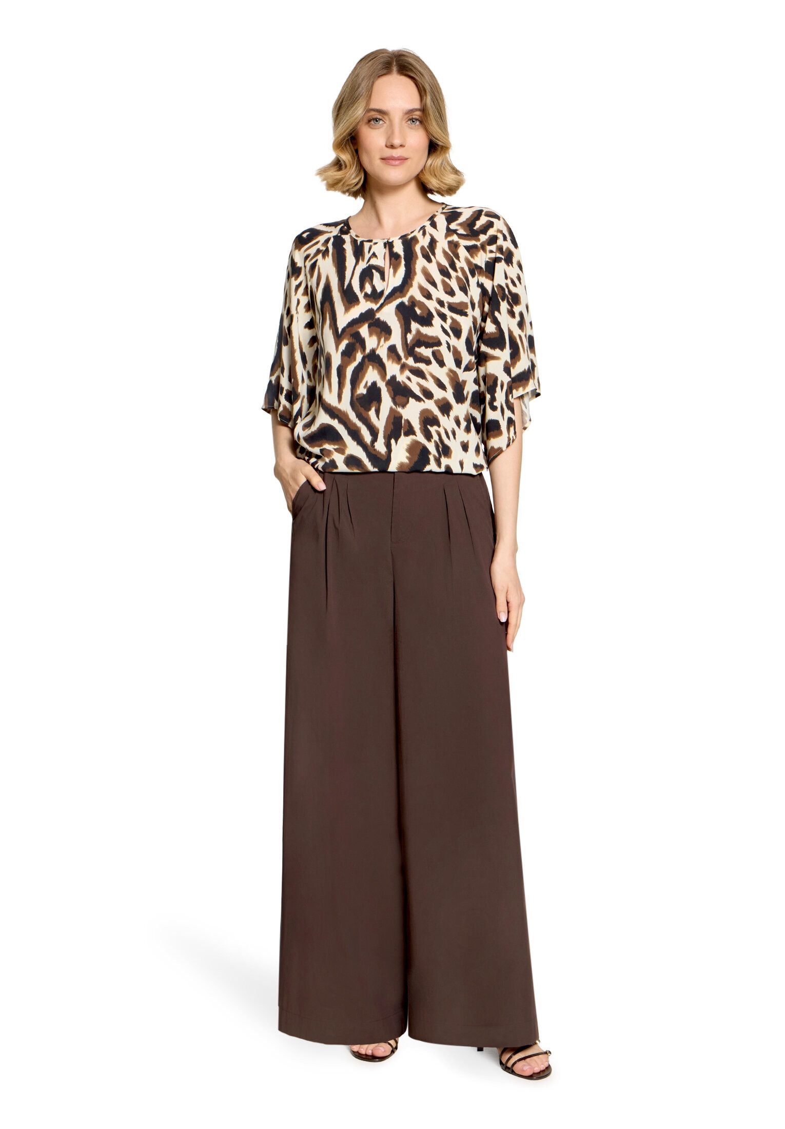 Cartoon Schlupfbluse Damen mit Muster