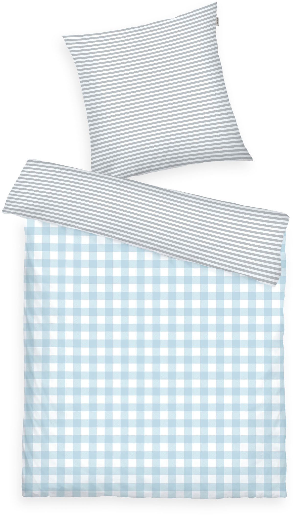 TOM TAILOR HOME Bettwäsche CLASSIC CHECK in Gr. 135x200cm oder 155x220cm, Flanell, 2 teilig, new bedroom, gewebtes Label