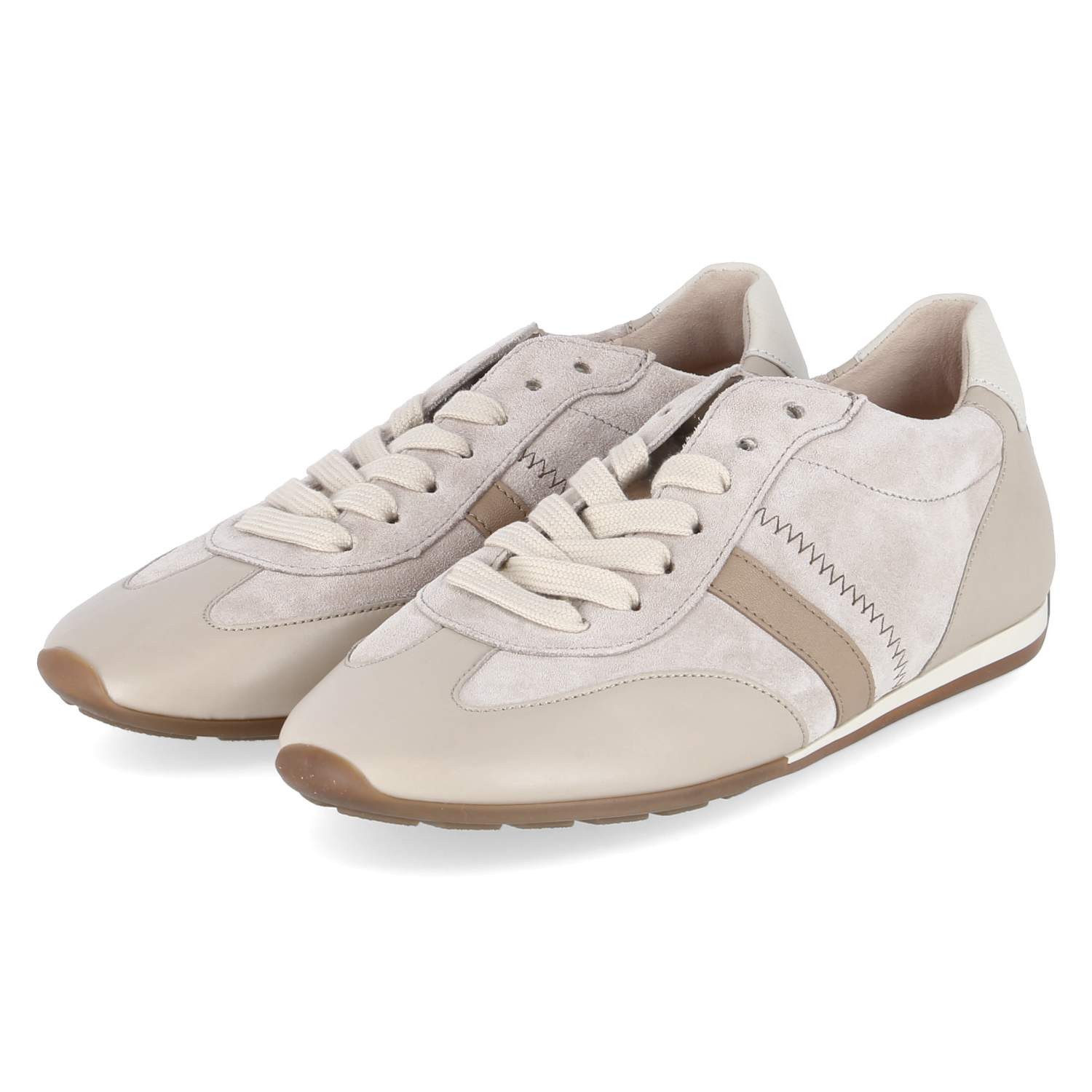 Gabor 83.191.12 Damen Leder beige Schnürschuh