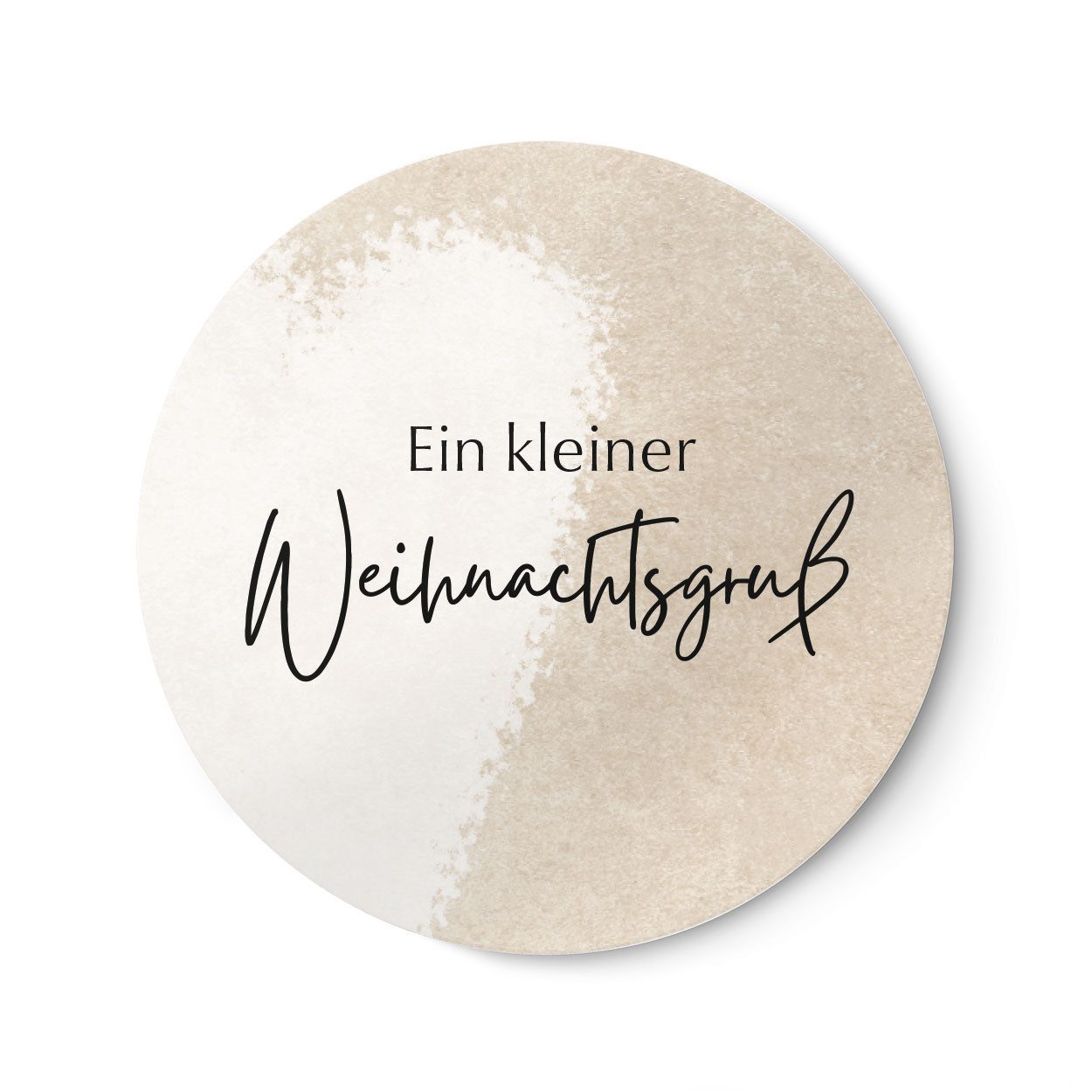 NORDEULE Наклейка Ein kleiner Weihnachtsgruß, 20x Runde Ярлыки Beige, (20tlg), ideal für Weihnachtsgeschenke, Briefpost, DIY